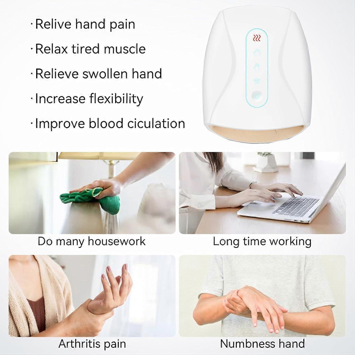 Hand Massager with Heat & Compression, Home Hand Therapy Device - Image 2
