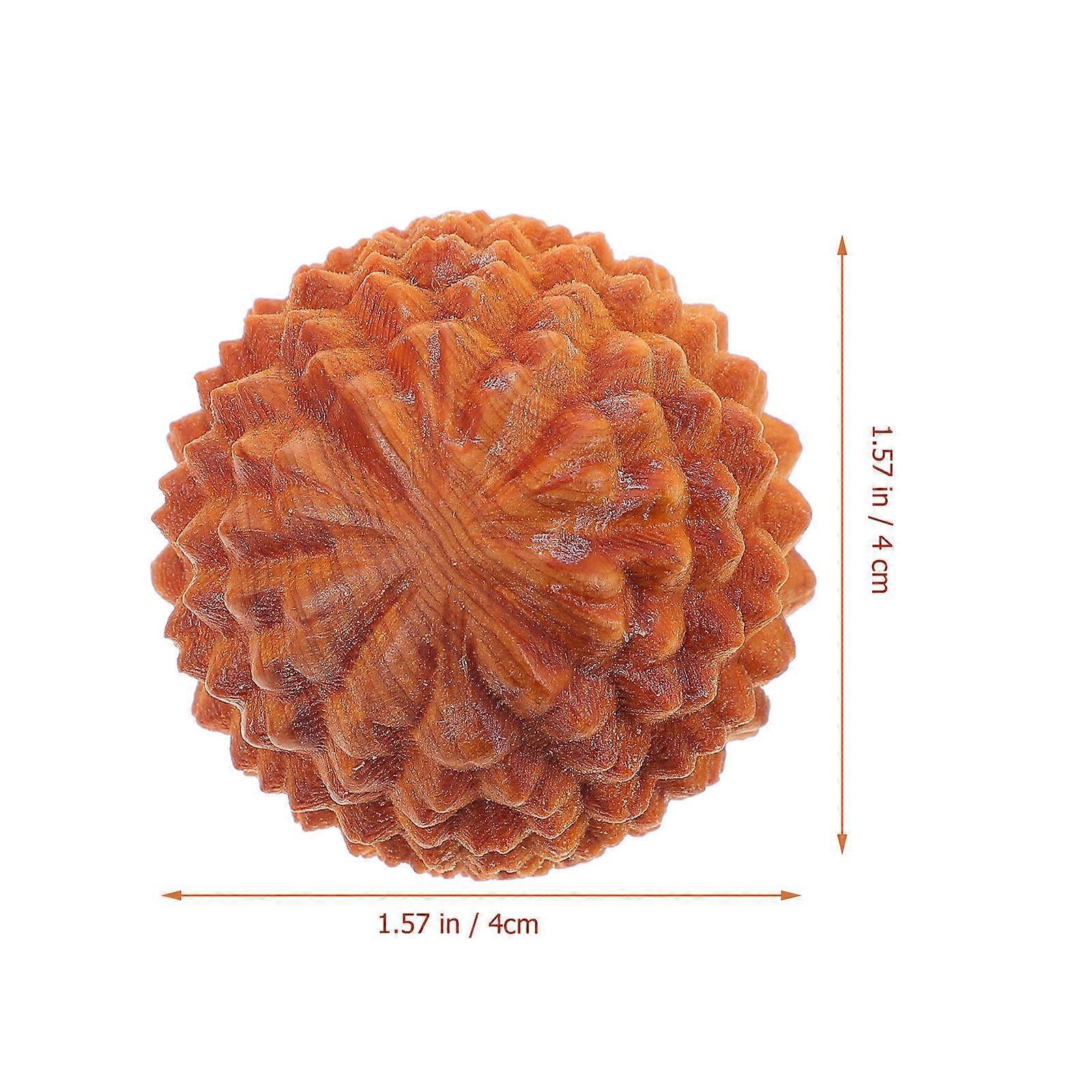 Wooden Hand Massage Balls 2PCS, Durian Shape Rolling Massager - Image 2