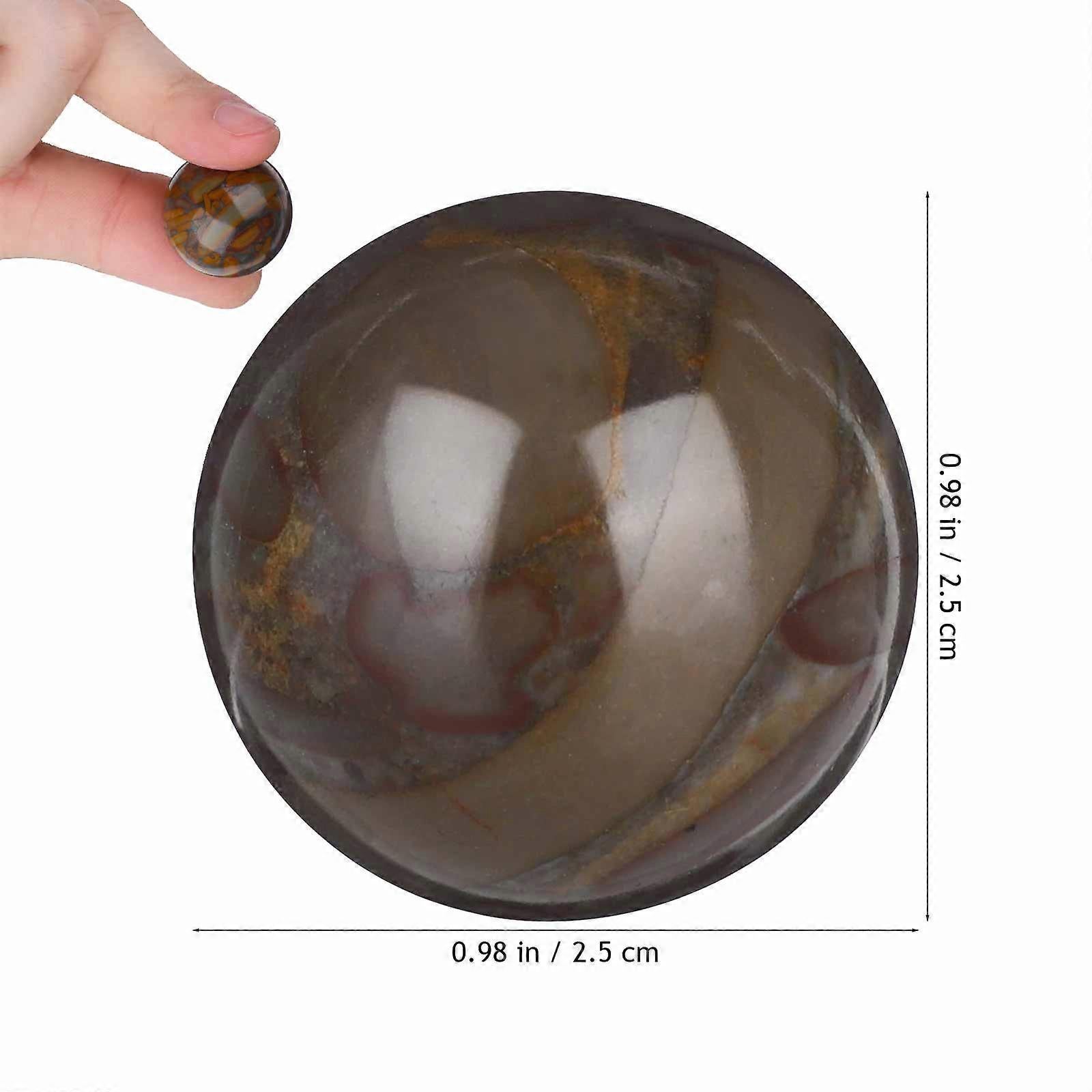 Stone Hand Massage Balls 2PCS, Small Rolling Hand Therapy Balls - Image 2