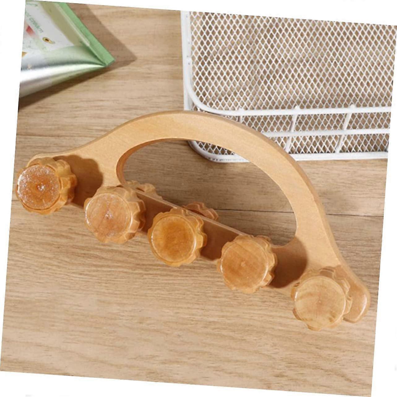 Wooden Ball Hand & Back Massager Tool for Muscle Relaxation - Image 3
