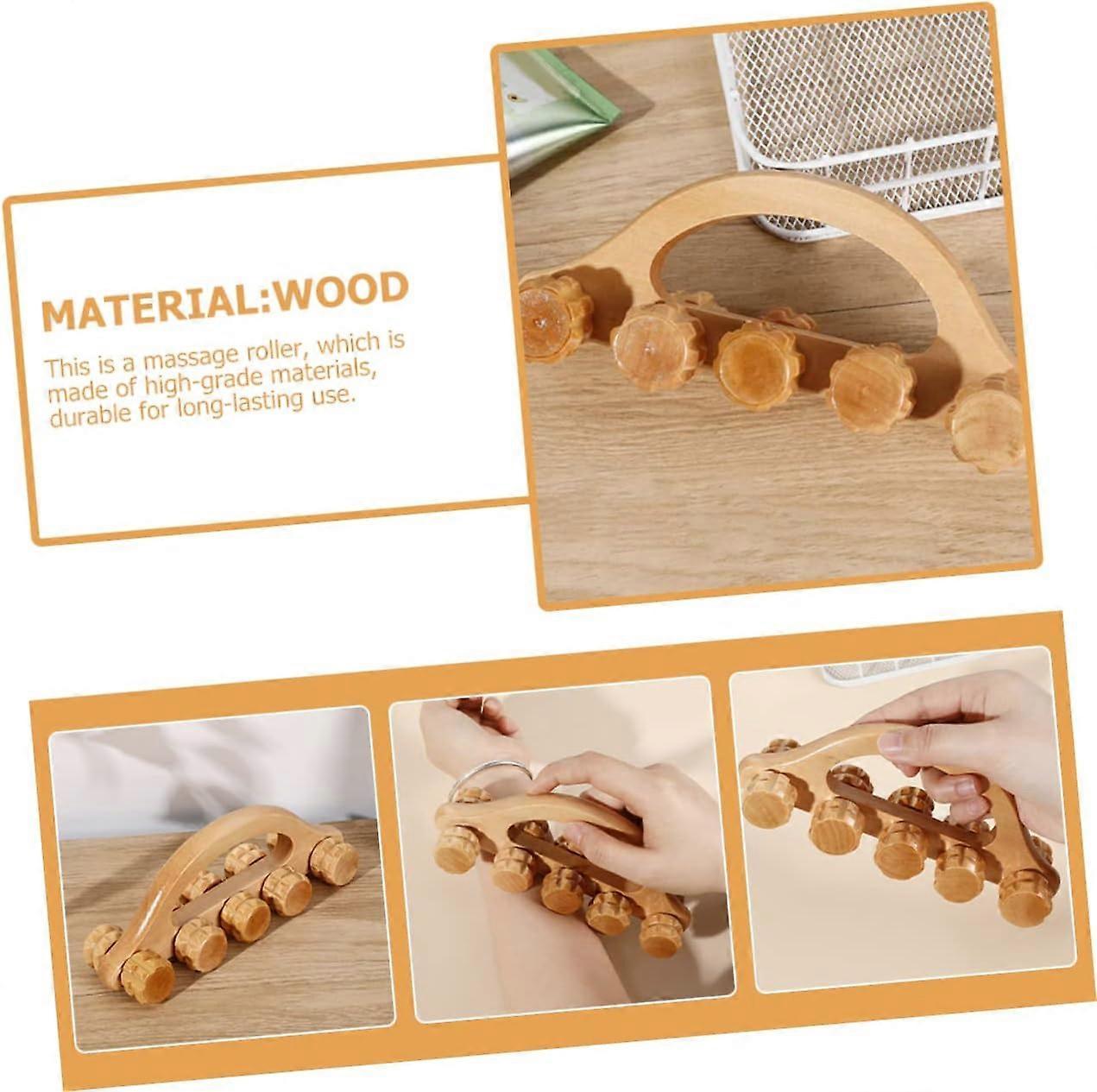 Wooden Ball Hand & Back Massager Tool for Muscle Relaxation - Image 4