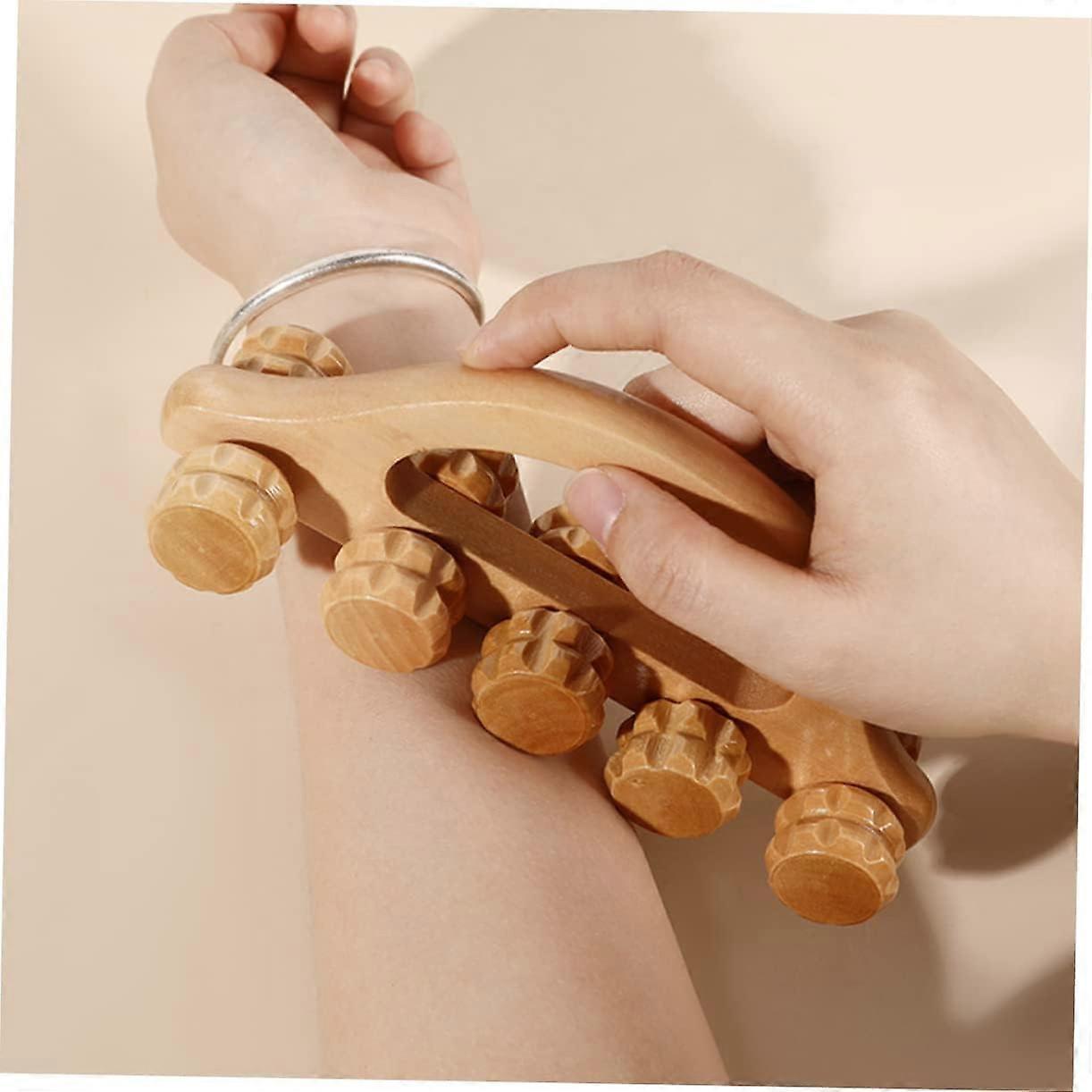 Wooden Ball Hand & Back Massager Tool for Muscle Relaxation - Image 5