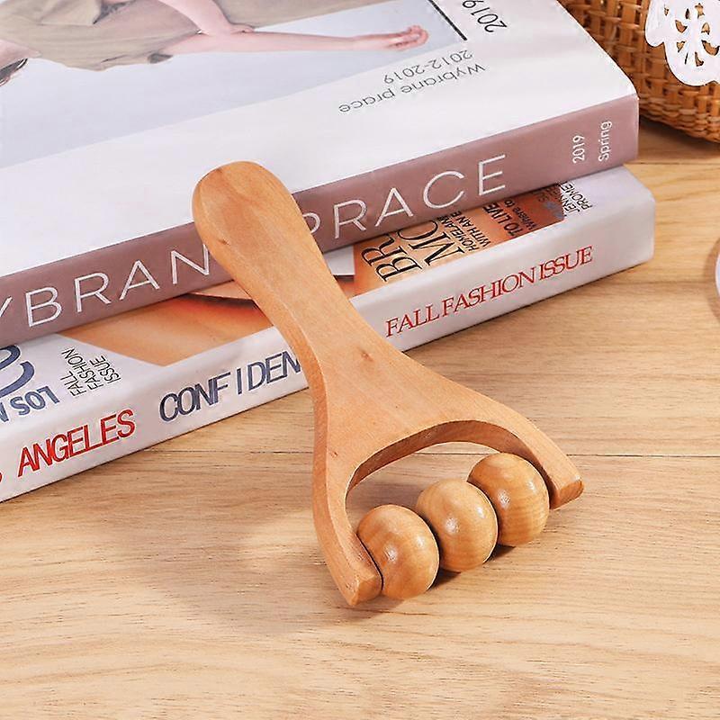 Wooden Roller Massager for Neck Shoulder Leg & Foot Massage - Image 2