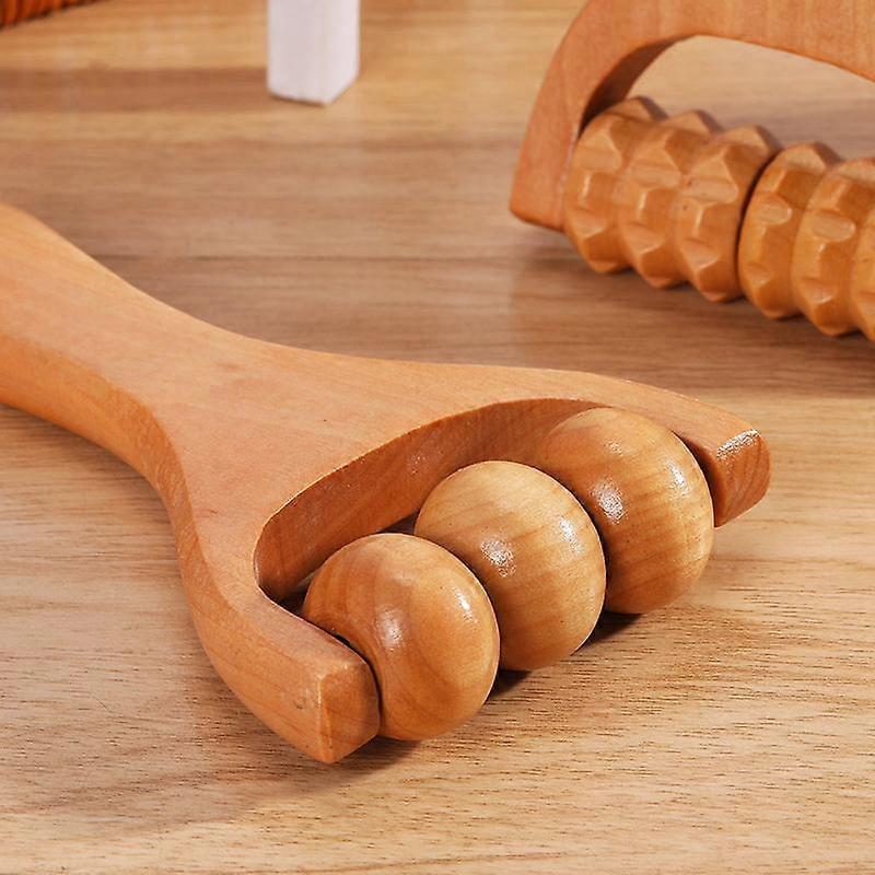 Wooden Roller Massager for Neck Shoulder Leg & Foot Massage - Image 4