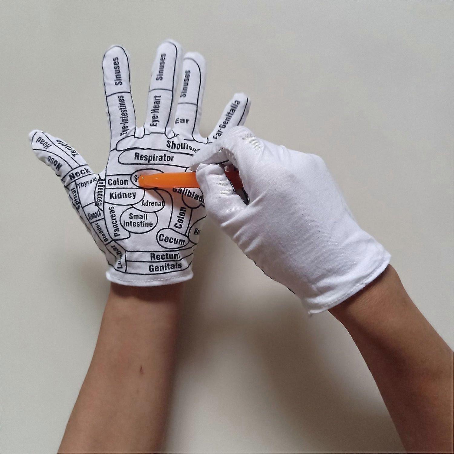 Reflexology Hand Massage Gloves Set with Acupressure Wand - Image 4