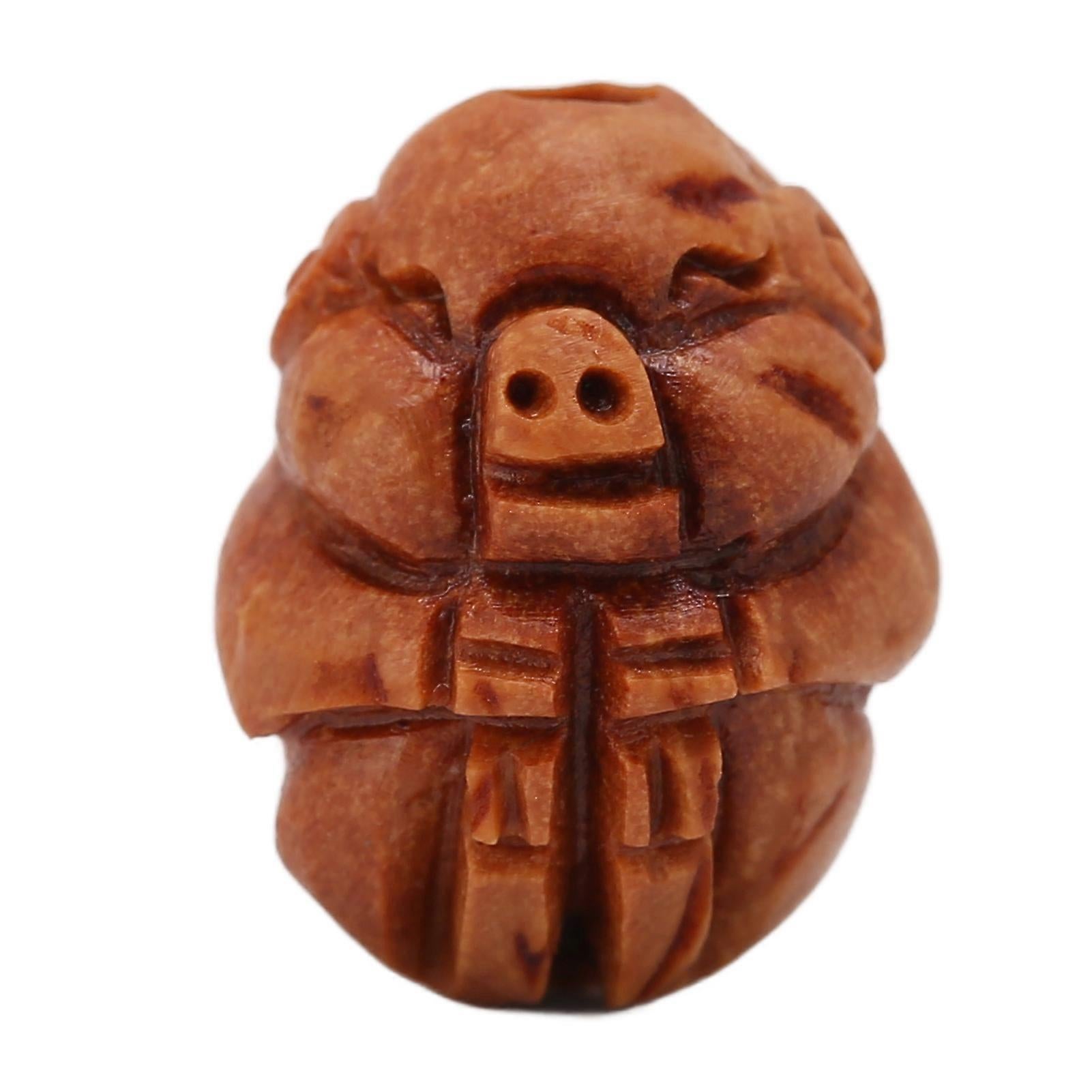 Wood Pig Hand Massager Ball, Stress Relief Exercise Tool - Image 2