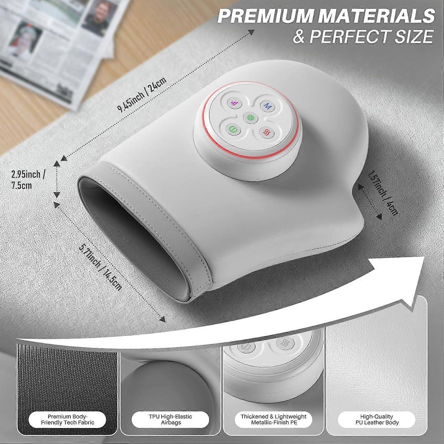 Hand Massager with Heat & Compression, Finger & Palm Massage Gift - Image 4