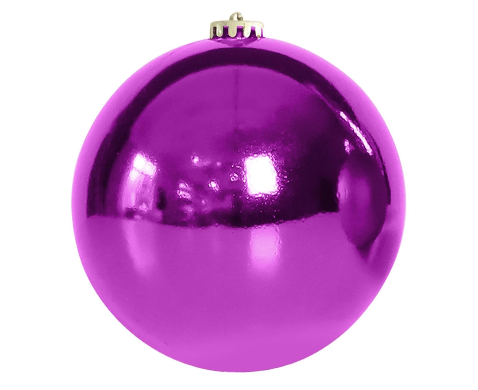 Electroplate Xmas Balls-Purple - Image 1
