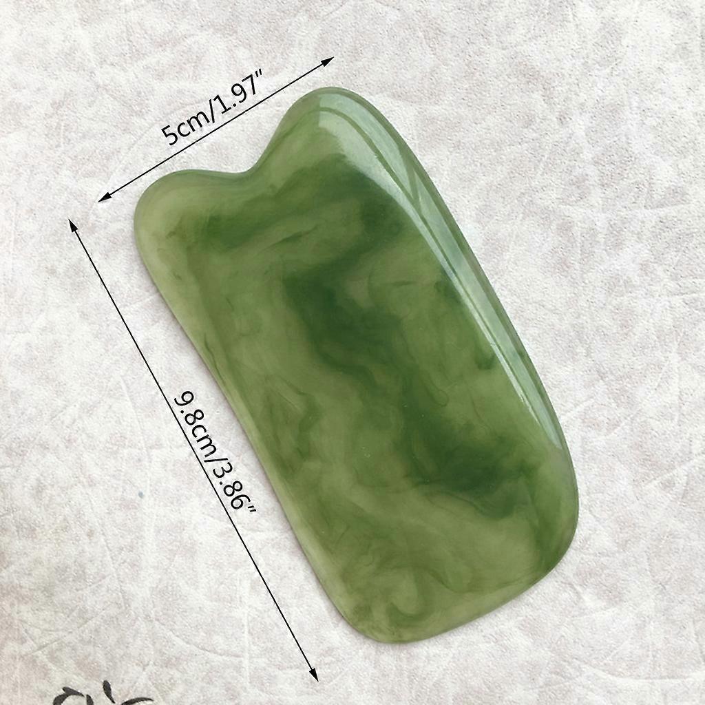 Natural Resin Facial & Neck Guasha Scraper, Beeswax Massage Scraping Tool - Image 5