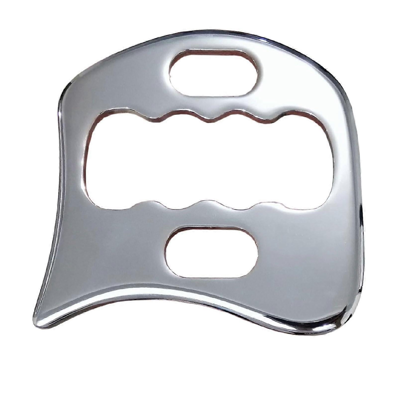 Stainless Steel Guasha Board Massage Stone, Body IASTM Therapy Tool for Soft Tissue & Physiotherapy - Image 1