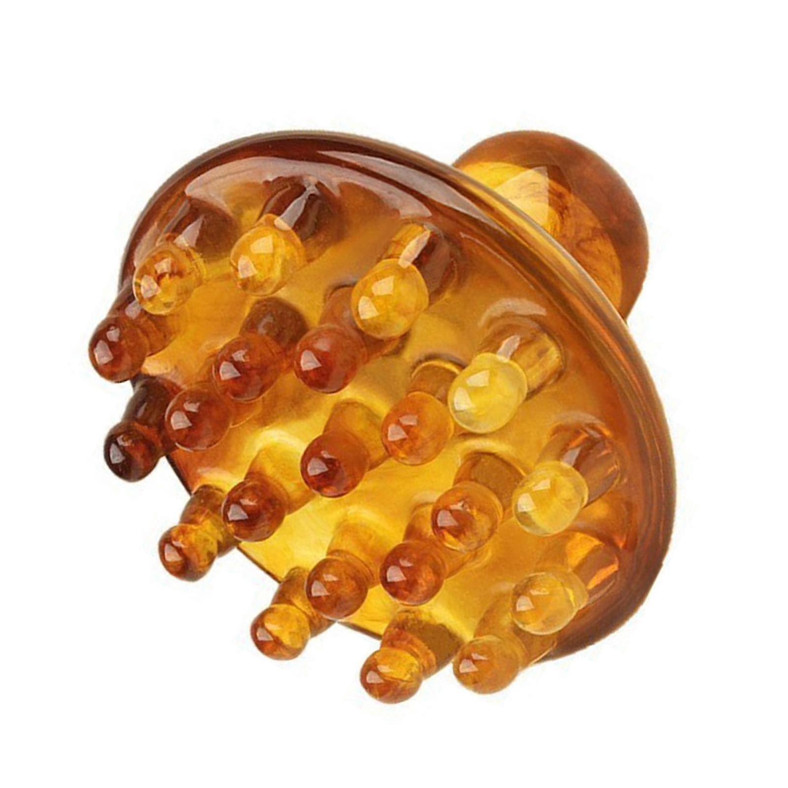 Manual Head Massage Comb Brush, Round Smooth Guasha Tool for Scalp & Travel Use - Image 2