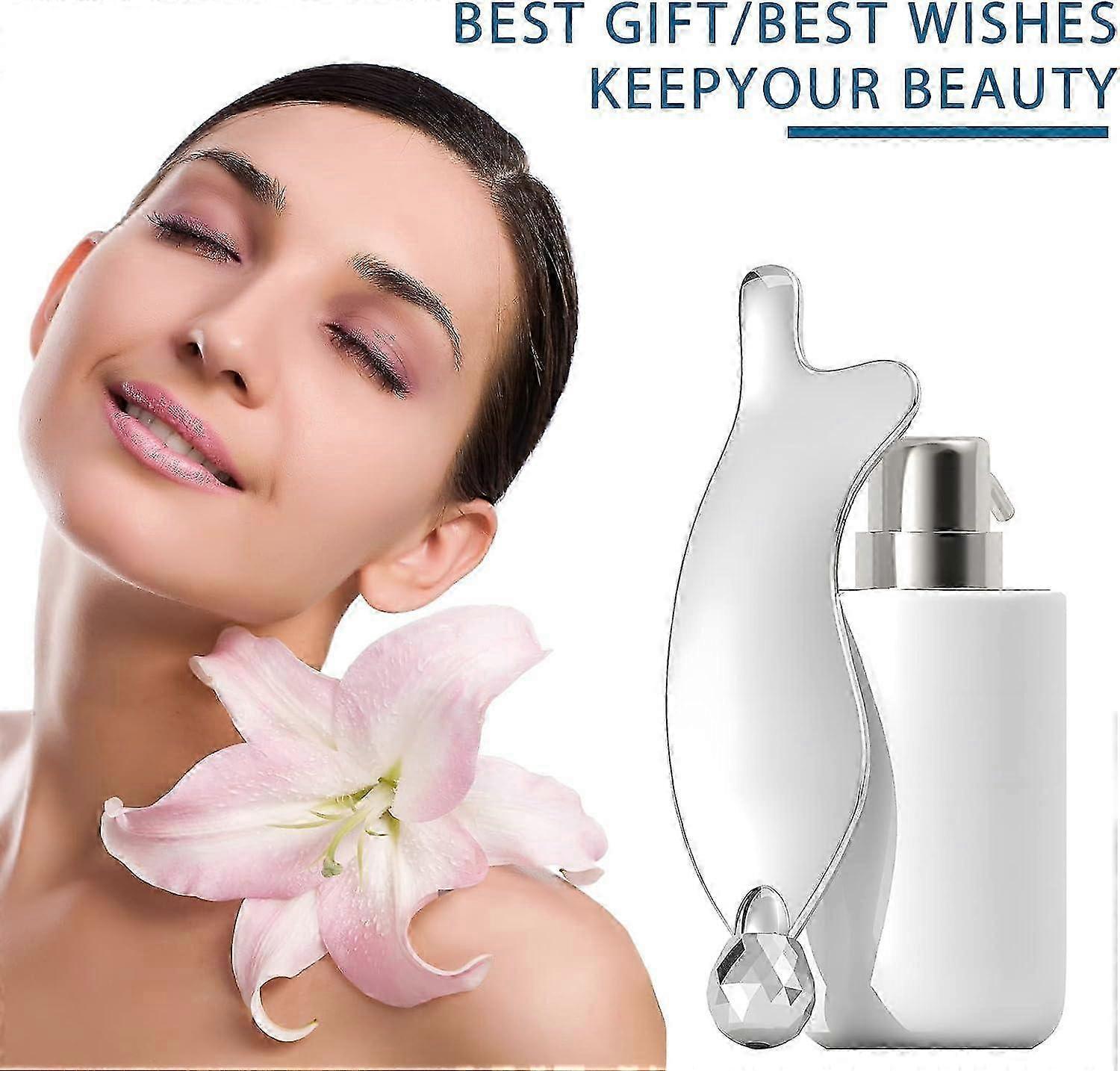 Portable 3D Alloy Fish-Shaped Roller Guasha Tool, Body Massage Device - M - Image 3
