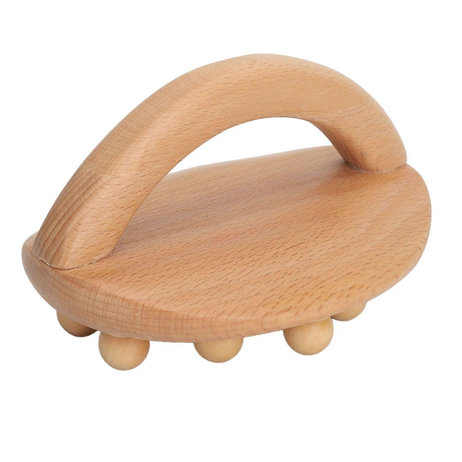 Wooden Body Massage Brush with Beads, Muscle Relaxation Meridian Guasha Tool - Image 2