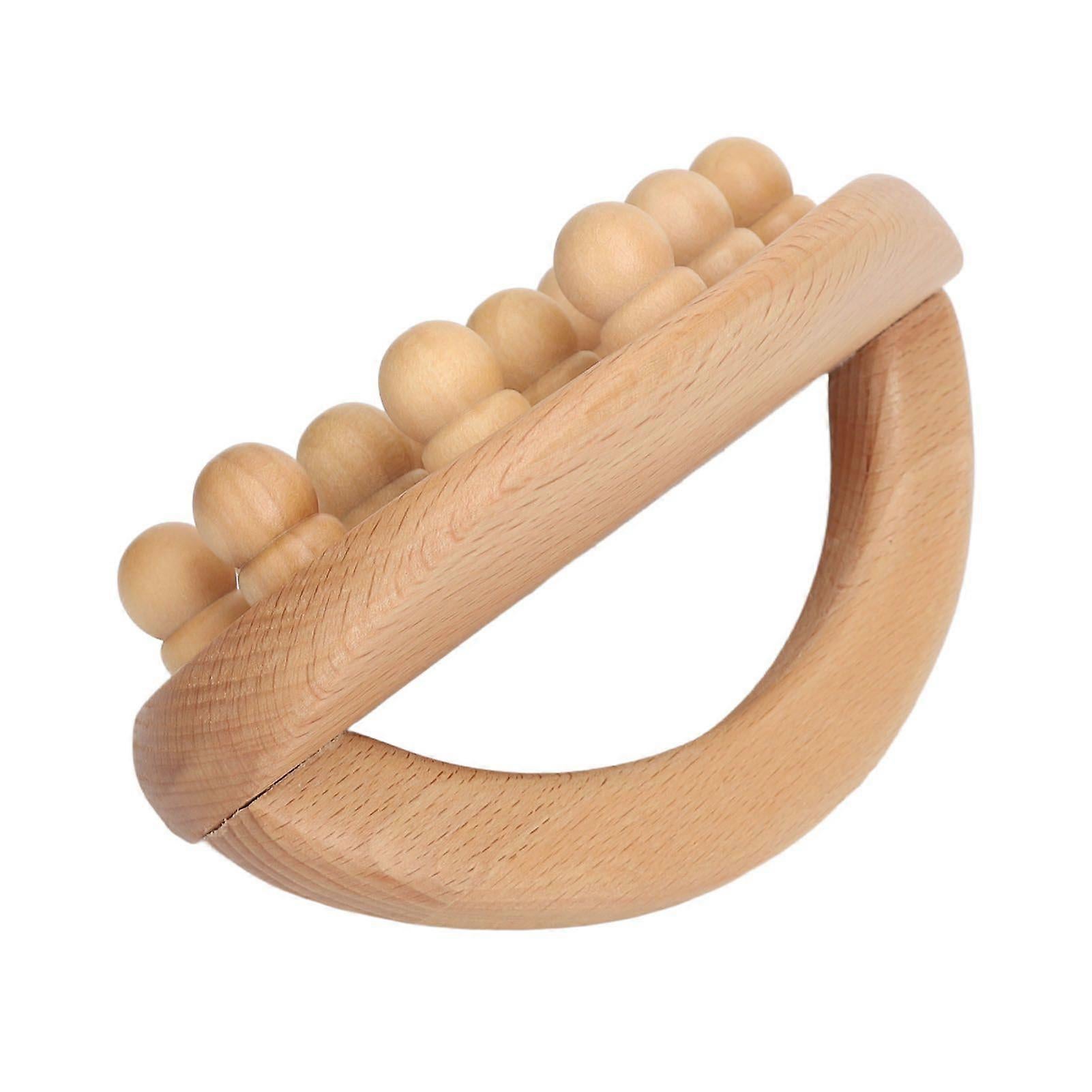 Wooden Body Massage Brush with Beads, Muscle Relaxation Meridian Guasha Tool - Image 3