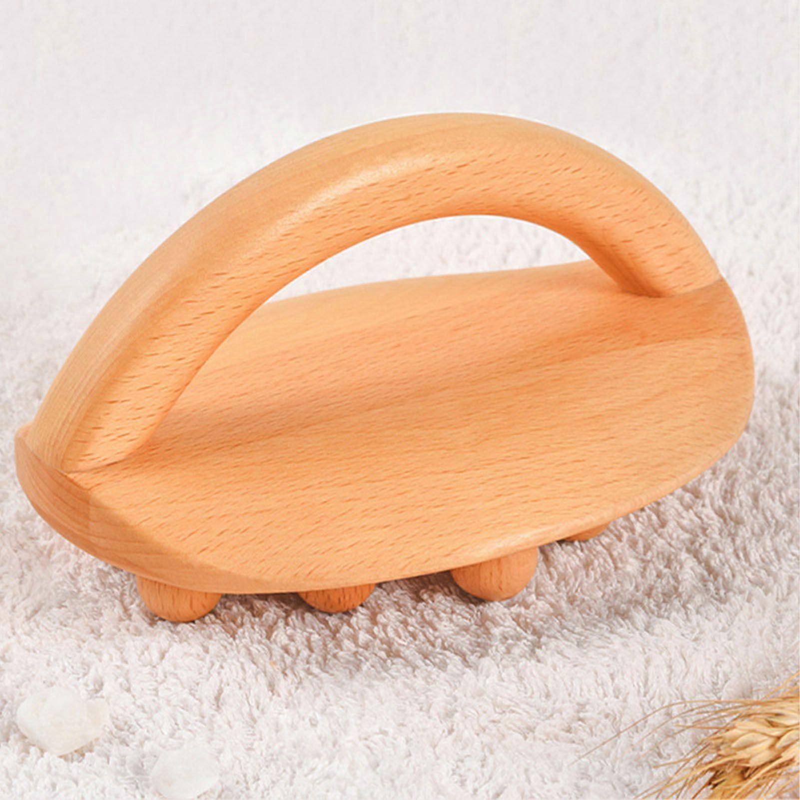 Wooden Body Massage Brush with Beads, Muscle Relaxation Meridian Guasha Tool - Image 4