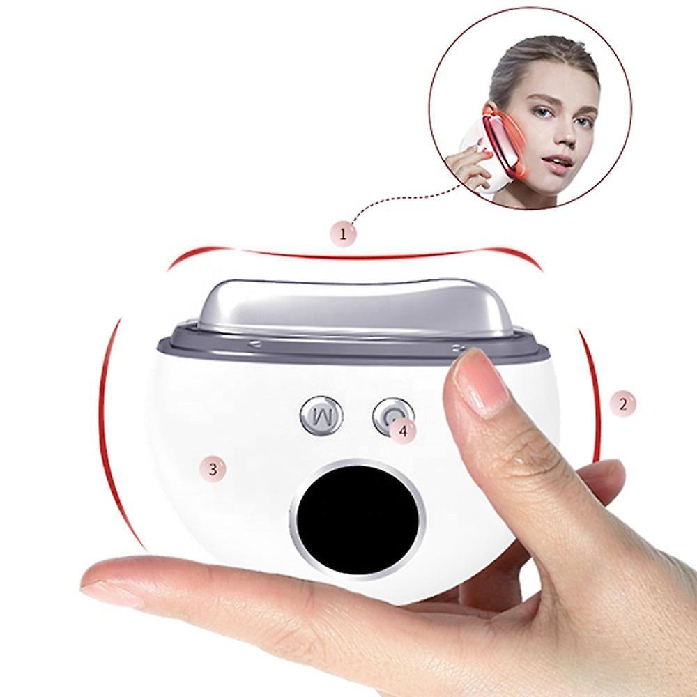 Red Light Facial Lifting Guasha Device, Anti-Aging Portable Electric Face Massager - Image 1
