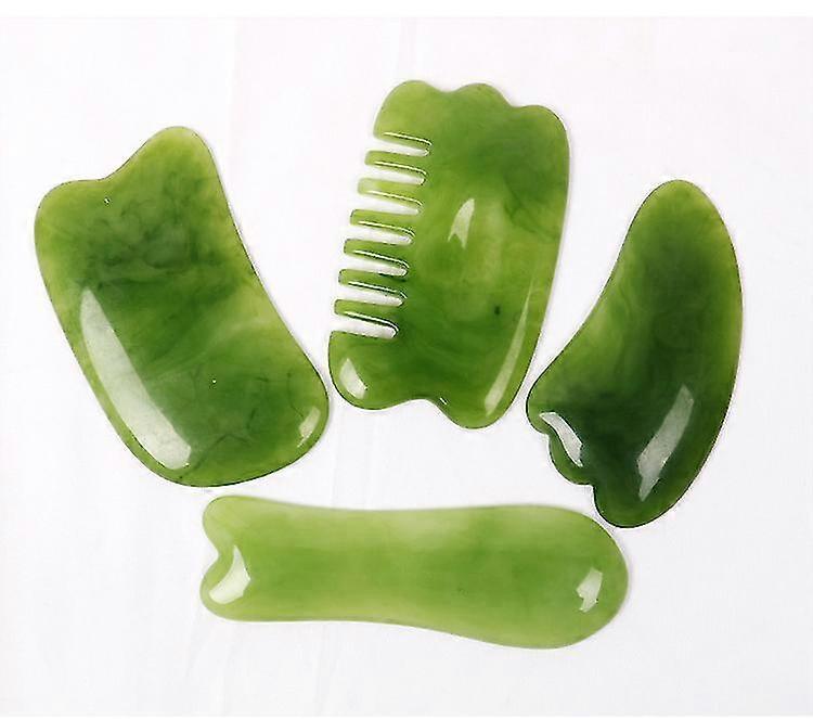 7pcs Natural Stone Guasha Scraping Tool Set, Traditional Anti-Aging Gua Sha Boards - Image 5