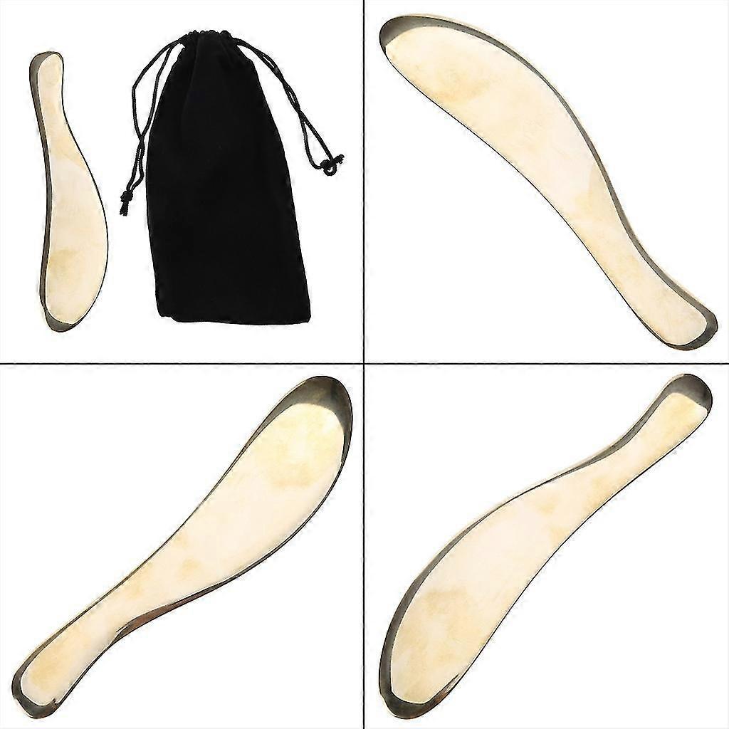 Copper Gua Sha Board Massage Tool, Body & Face Scraping Device, 188mm - Image 2