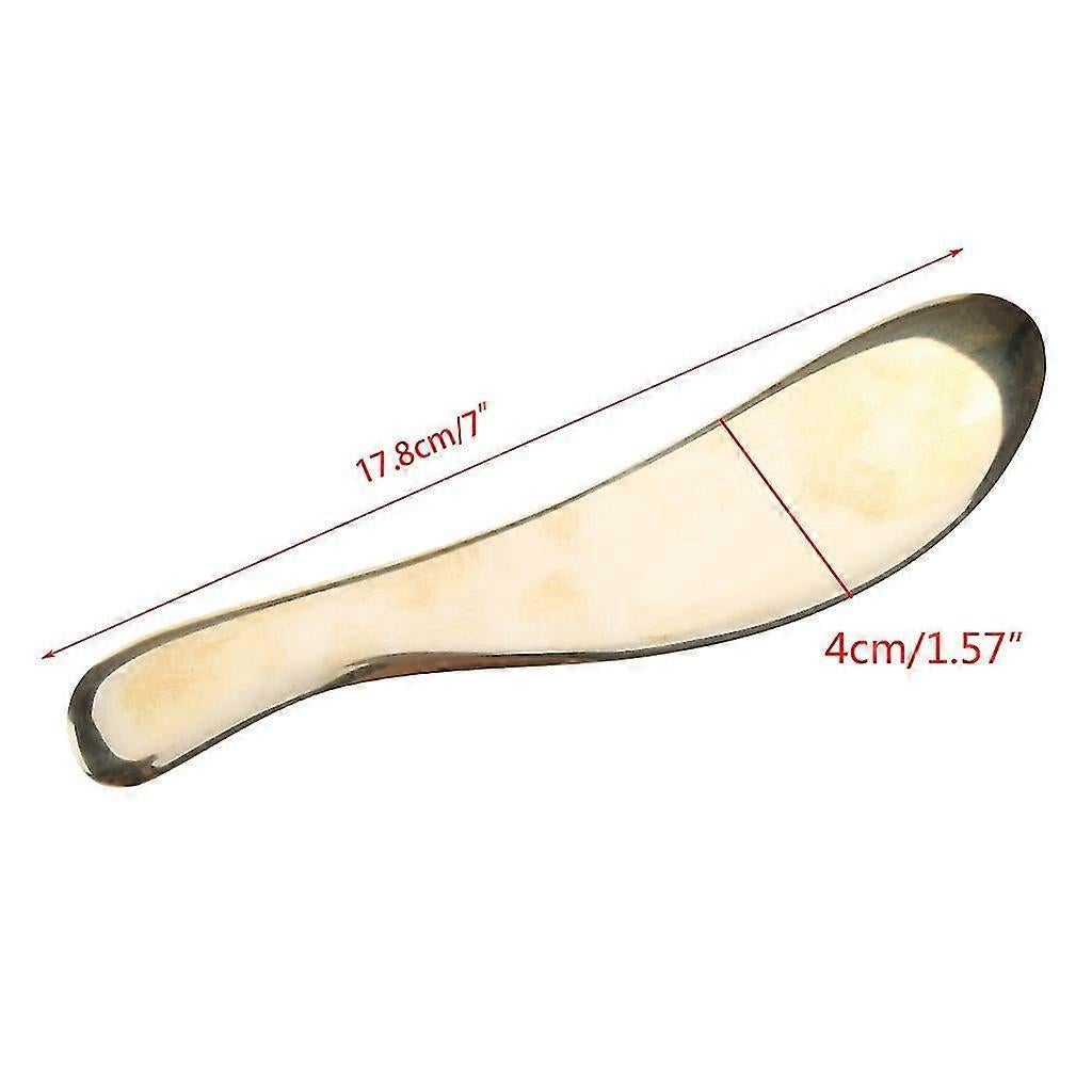 Copper Gua Sha Board Massage Tool, Body & Face Scraping Device, 188mm - Image 5