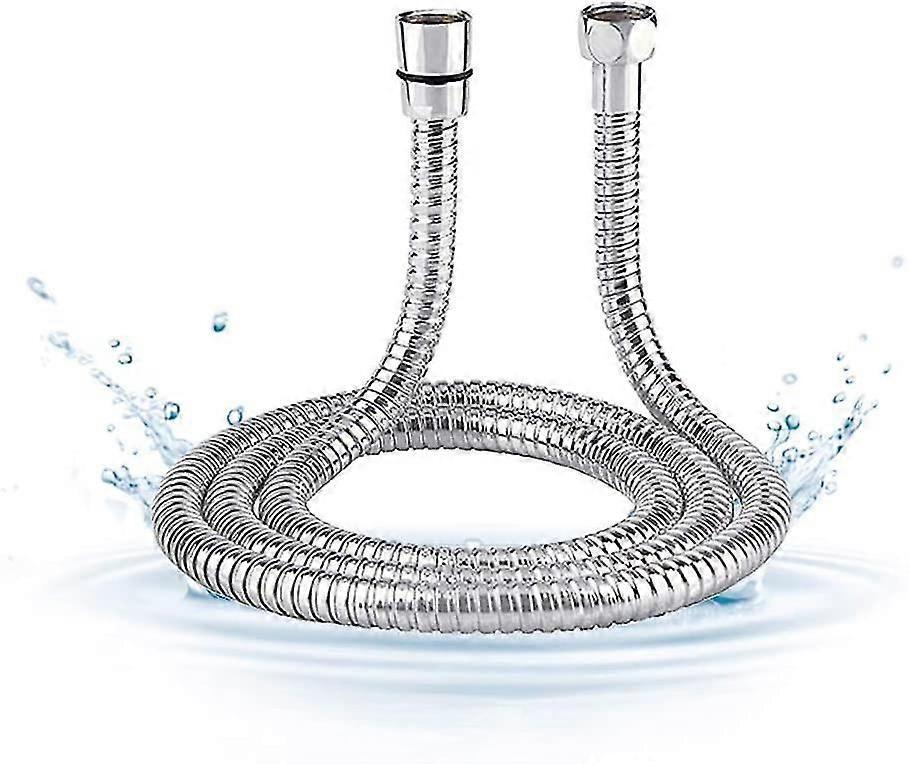 200cm Stainless Steel Shower Hose, Metal Universal Replacement Shower Hose - Image 1