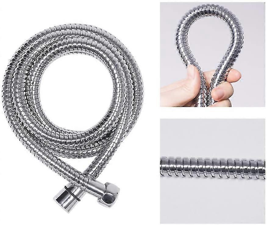 200cm Stainless Steel Shower Hose, Metal Universal Replacement Shower Hose - Image 4