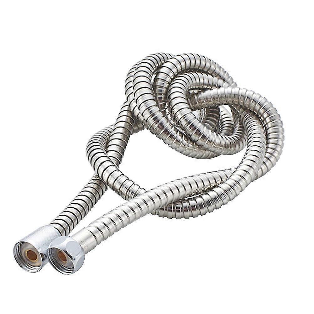 Stainless Steel Replacement Shower Hose, Double Buckle 200cm Shower Tube - Image 1