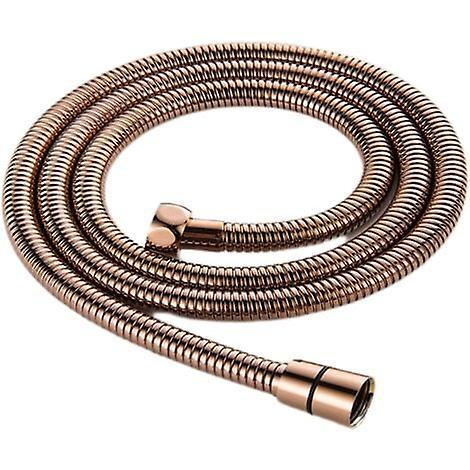 Stainless Steel Electroplated Handheld Shower Hose Attachment, 1.5m Rose Gold - Image 1