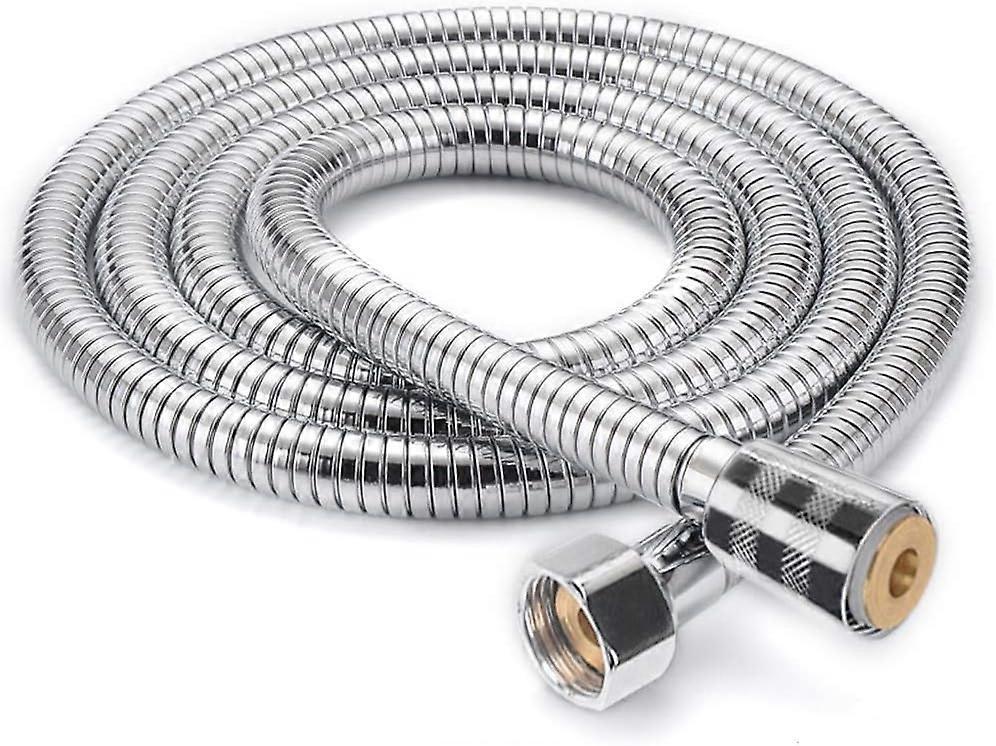2m Universal Expandable Shower Hose, Stainless Steel Anti-Elastic Shower Pipe - Image 1