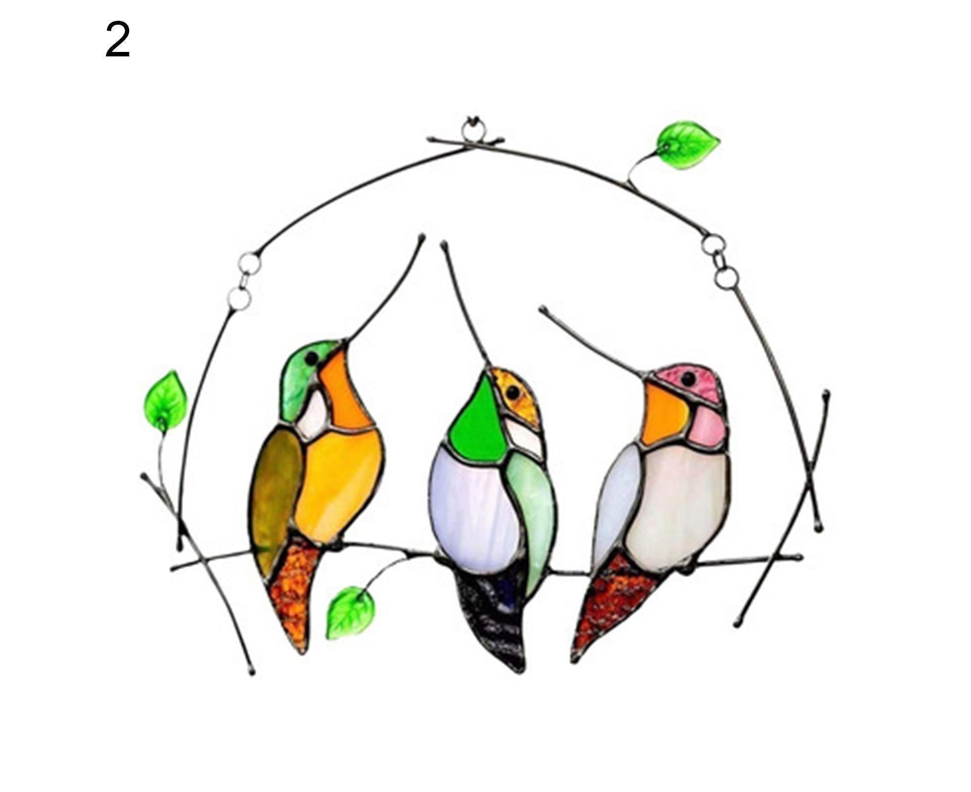 Pendant Multifunctional Attractive Acrylic Miniature Fake Bird Ornament for Home - Image 2
