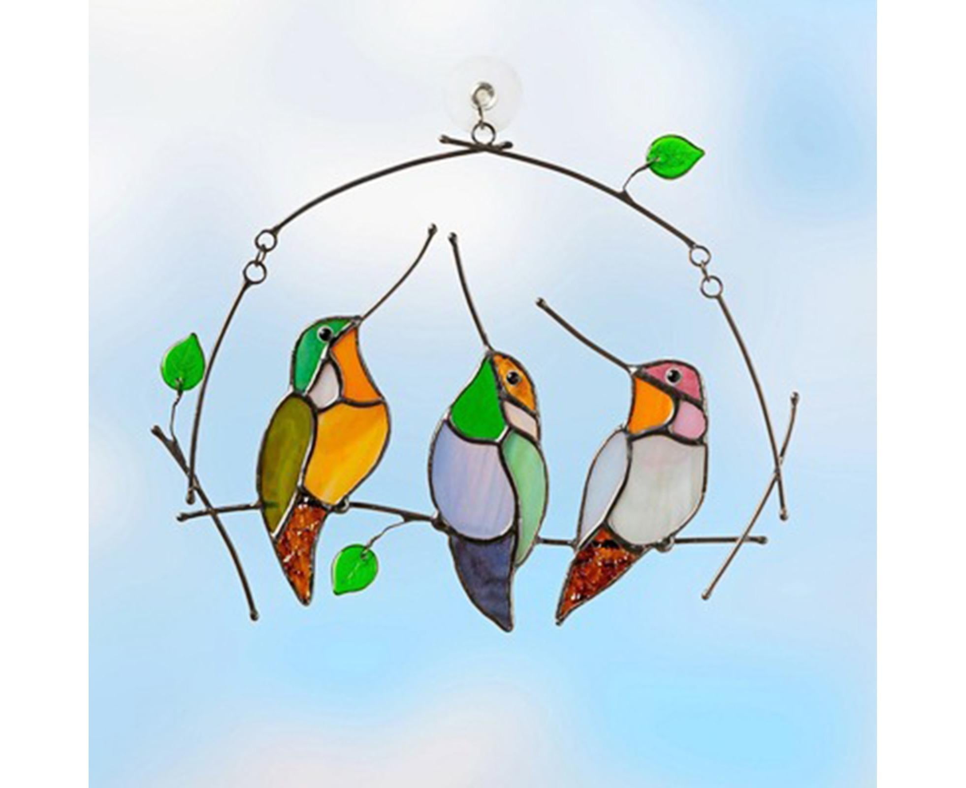 Pendant Multifunctional Attractive Acrylic Miniature Fake Bird Ornament for Home - Image 3