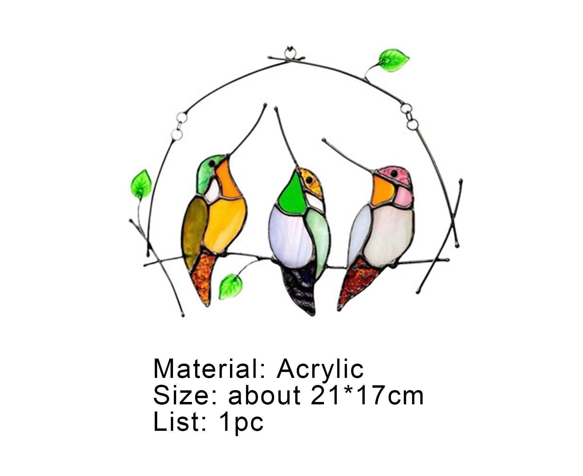 Pendant Multifunctional Attractive Acrylic Miniature Fake Bird Ornament for Home - Image 5