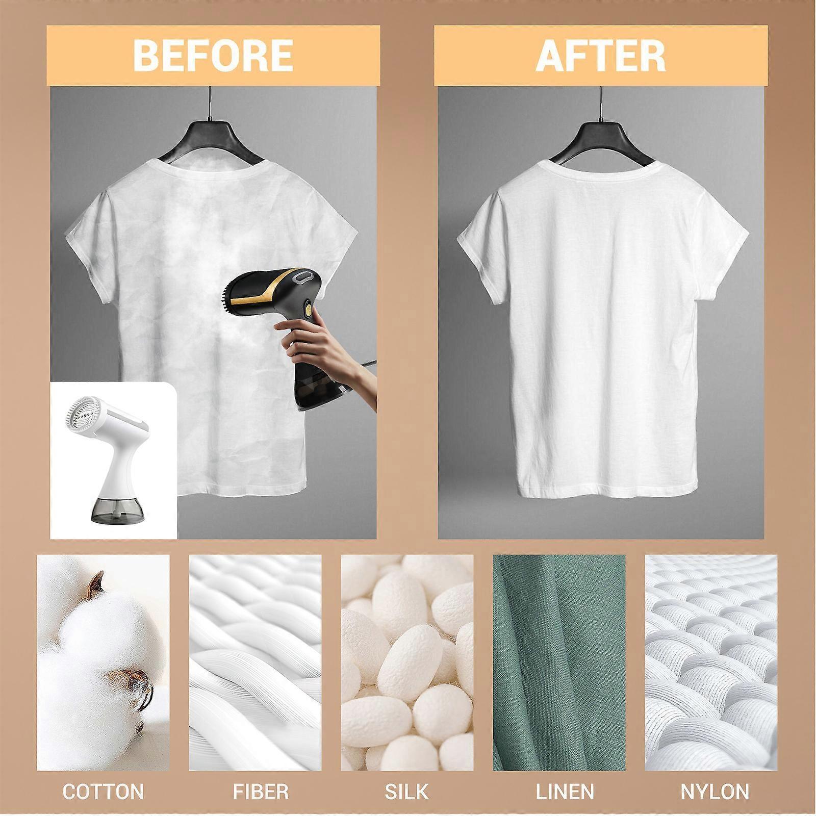 1500W Portable Garment Steamer 350ml Fabric Steamer for Clothes Home Travel Use - Image 2