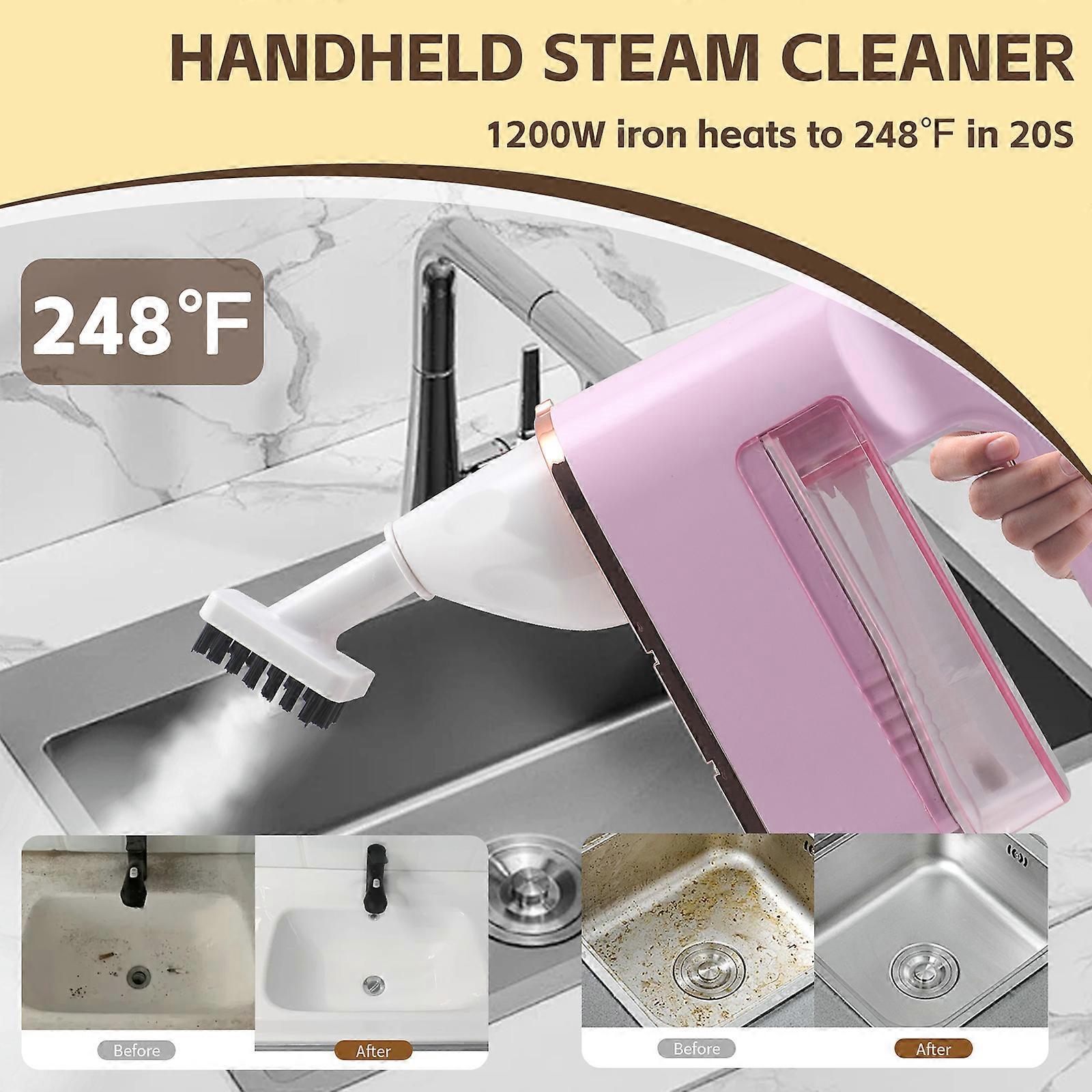 Multifunctional Handheld Steamer for Clothes Furniture Carpet with 9.8ft Hose - Image 2