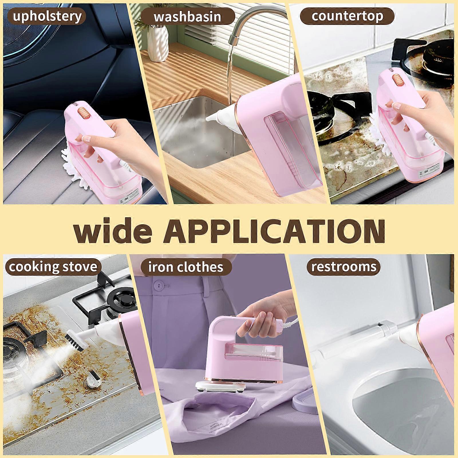 Multifunctional Handheld Steamer for Clothes Furniture Carpet with 9.8ft Hose - Image 3