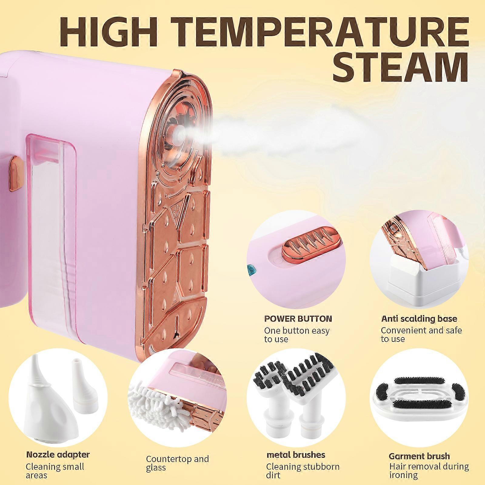 Multifunctional Handheld Steamer for Clothes Furniture Carpet with 9.8ft Hose - Image 5
