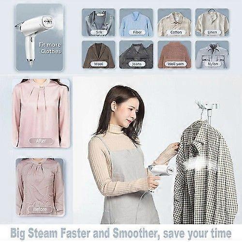 Foldable Travel Handheld Steamer for Garments Clothes Fabric Home Iron - Image 3