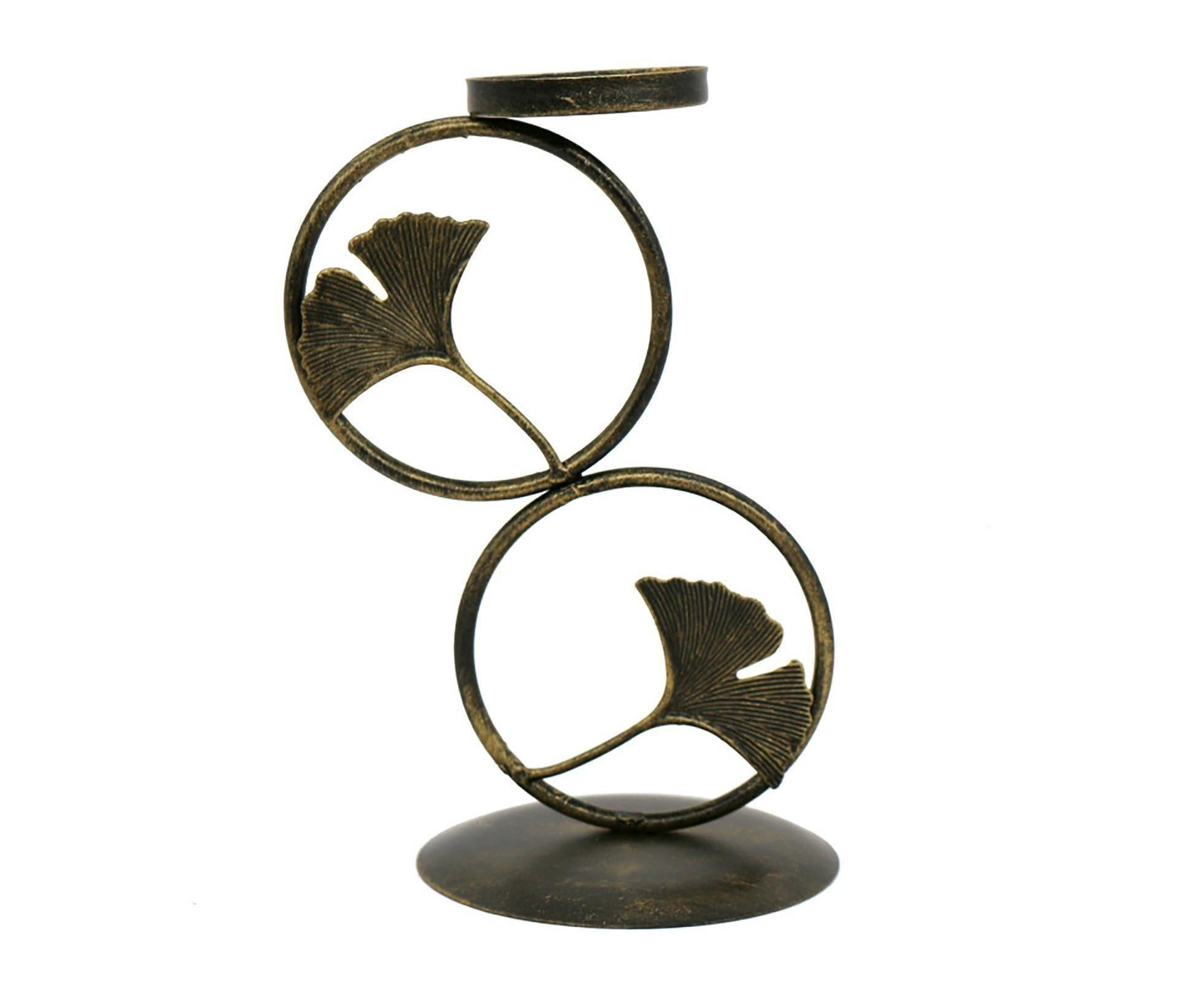 Nordic Retro Golden Candlestick Candle Holder Romantic Wedding Props Ornaments-Black L - Image 1