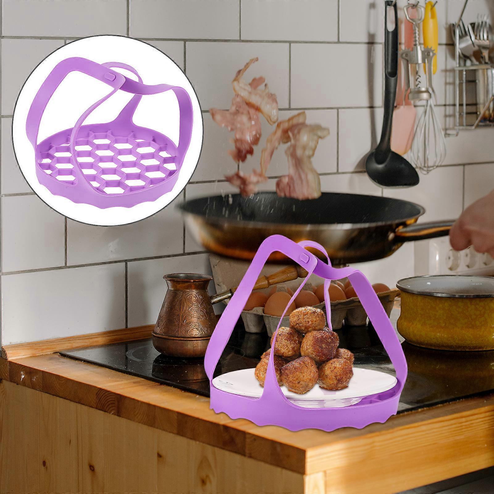 Multifunctional Handheld Steamer Silicone Vegetable Basket Drain Basket - Image 4
