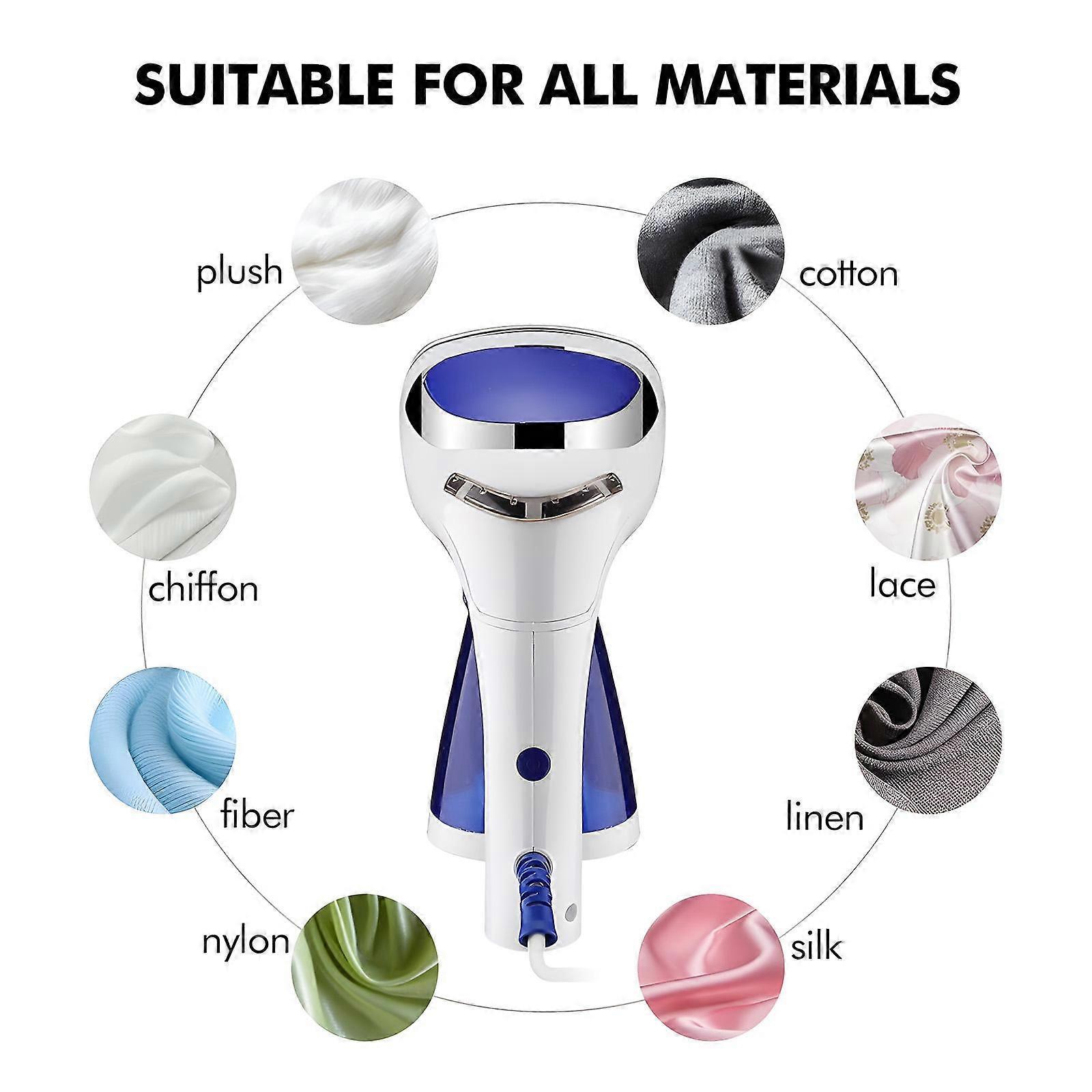 1600W Foldable Handheld Steamer for Clothes 40s Heat Up Wrinkle Remover with Brush - Image 5