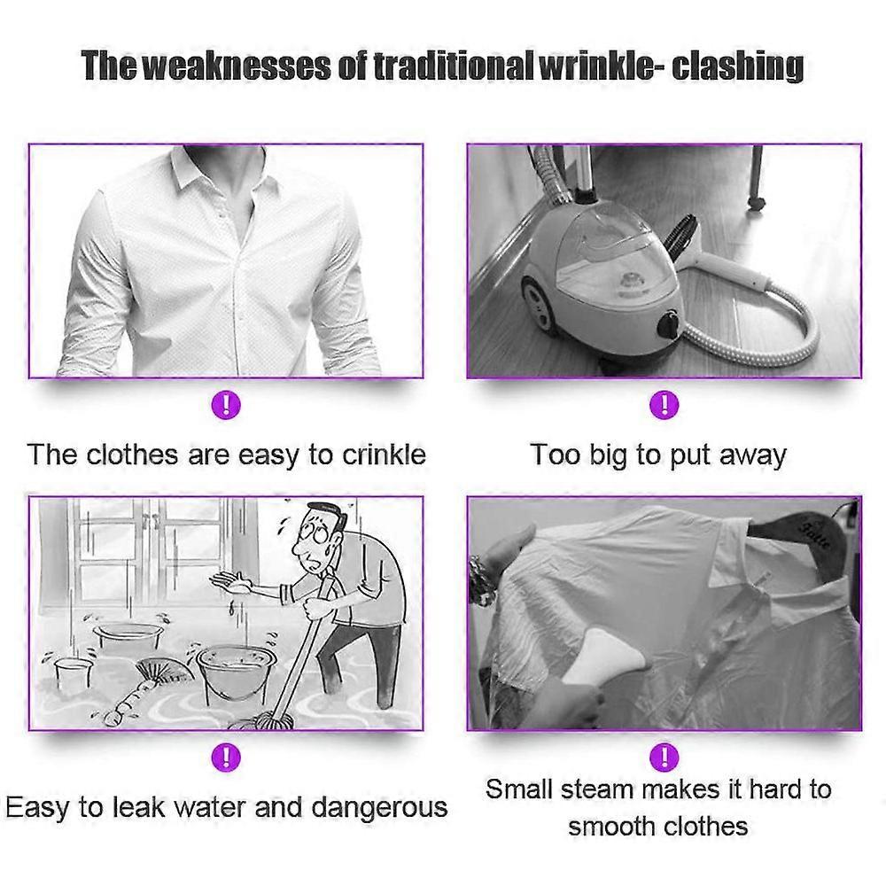 Portable Garment Steamer Handheld Clothes Steamer 30s Fast Heat Up for Travel - Image 5