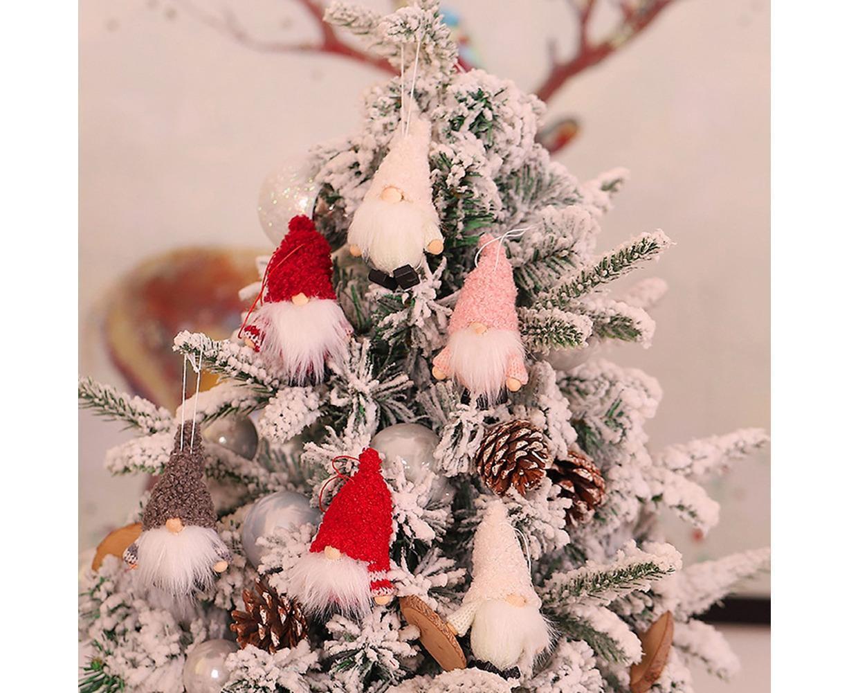 1 Set Christmas Decorations Doll Shopping Mall Window Decoration Gift Box Decor-A - Image 3