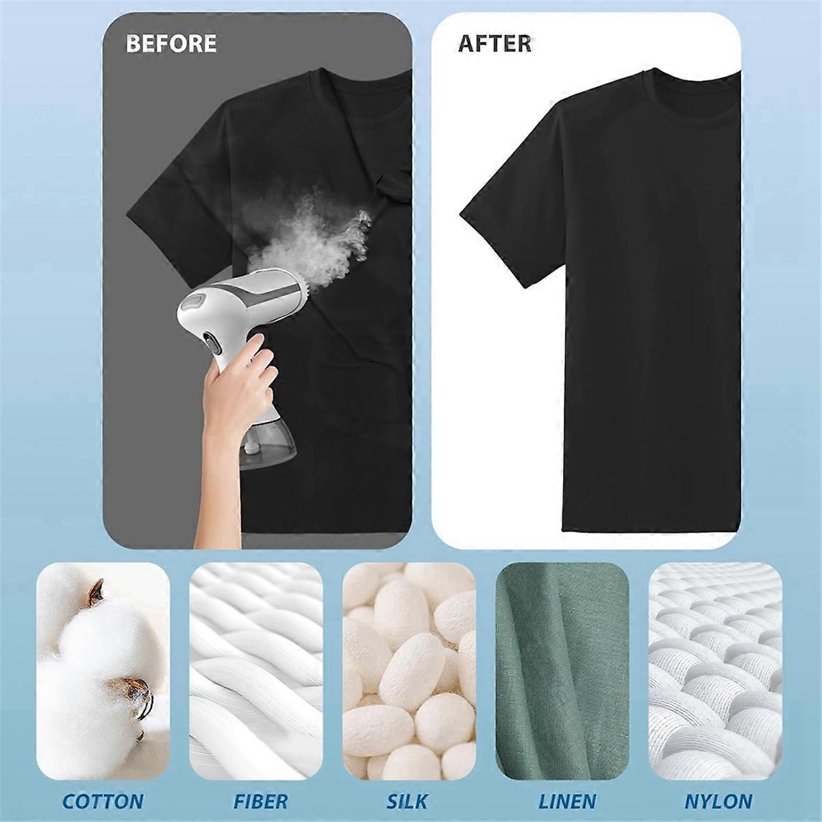 1500W Handheld Garment Steamer with 300ML Tank Portable Steamer for Clothes - Image 2