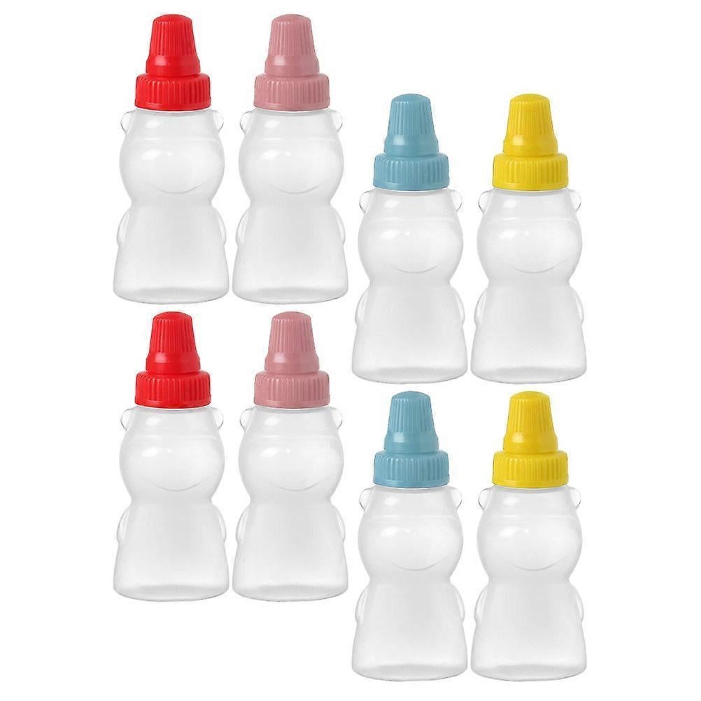 8pcs Plastic Condiment Bottles for Ketchup Honey Salad Dressing Sauce Jars - Image 3
