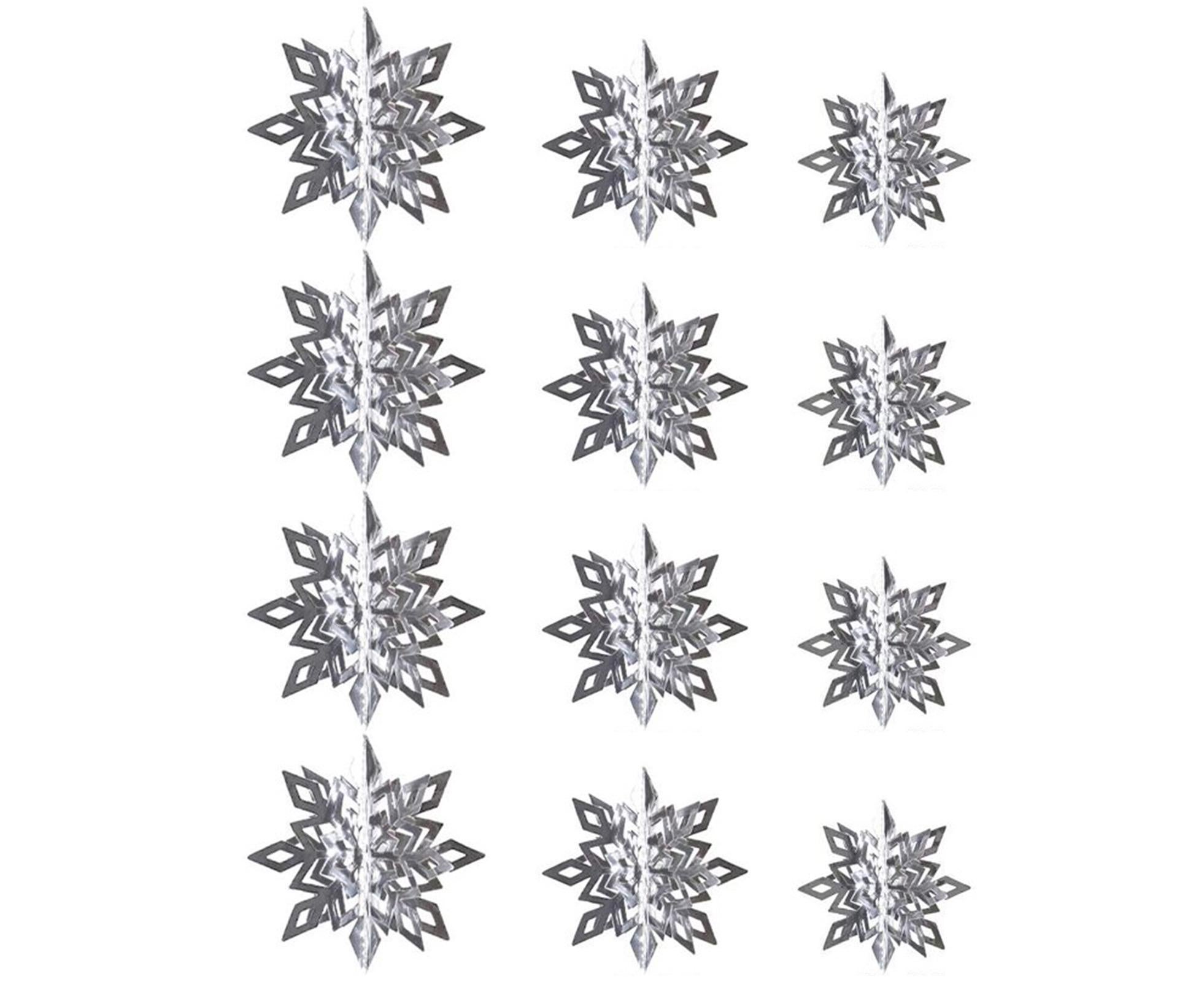Snowflake Hanging Decor-Silver - Image 1
