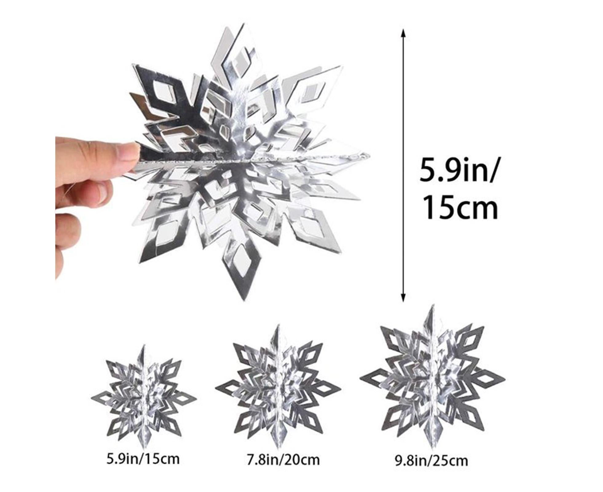 Snowflake Hanging Decor-Silver - Image 2
