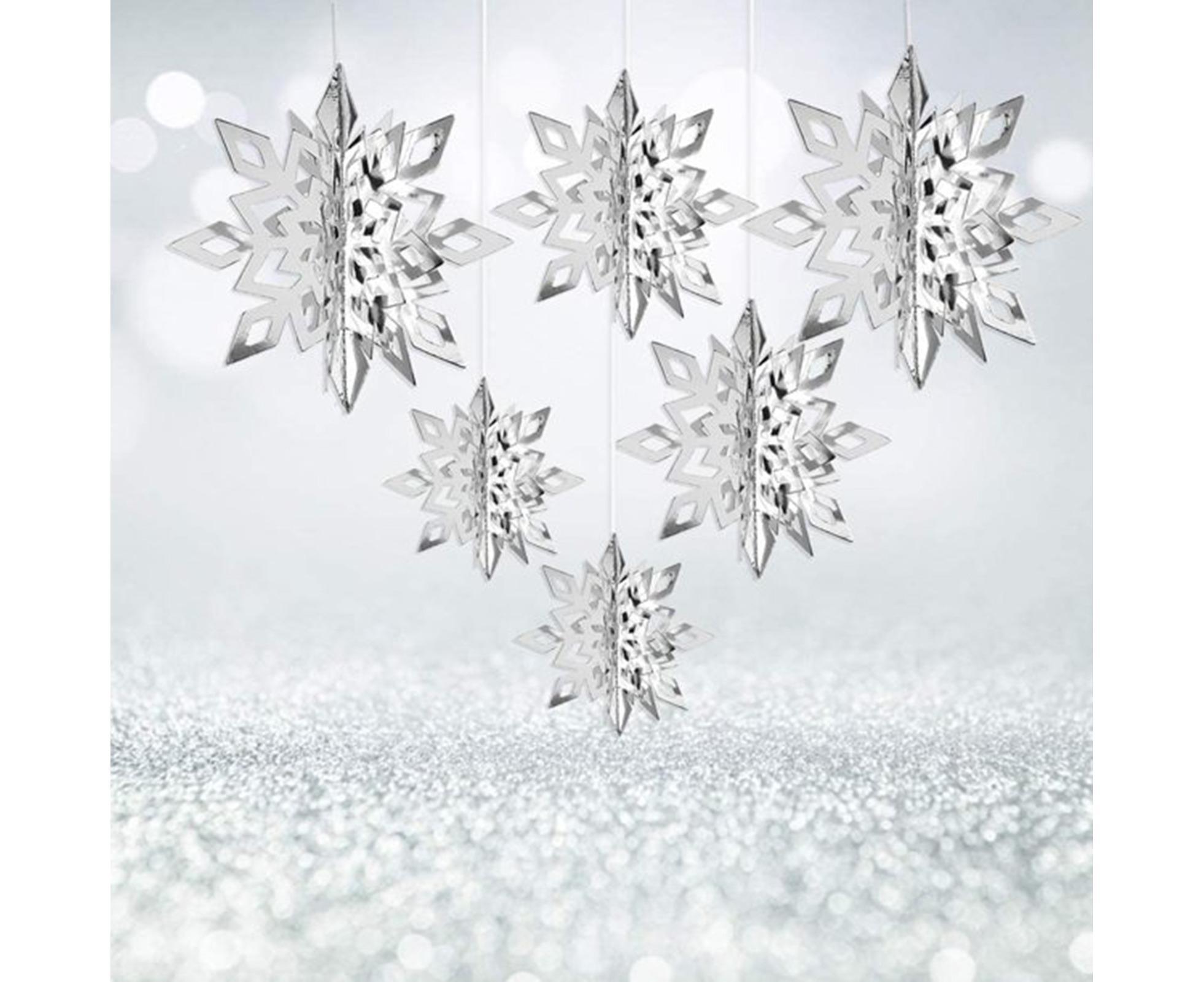 Snowflake Hanging Decor-Silver - Image 4