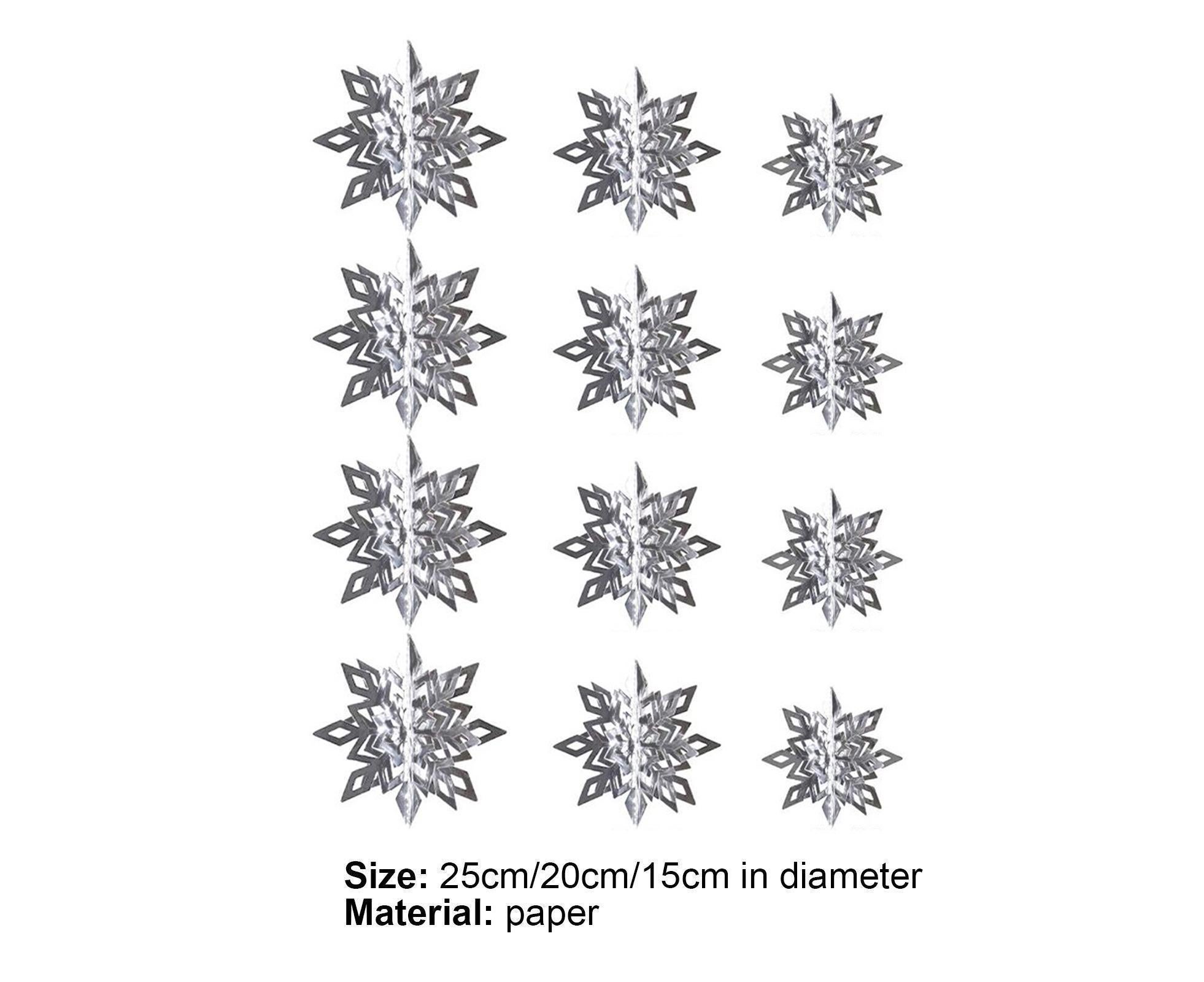 Snowflake Hanging Decor-Silver - Image 7