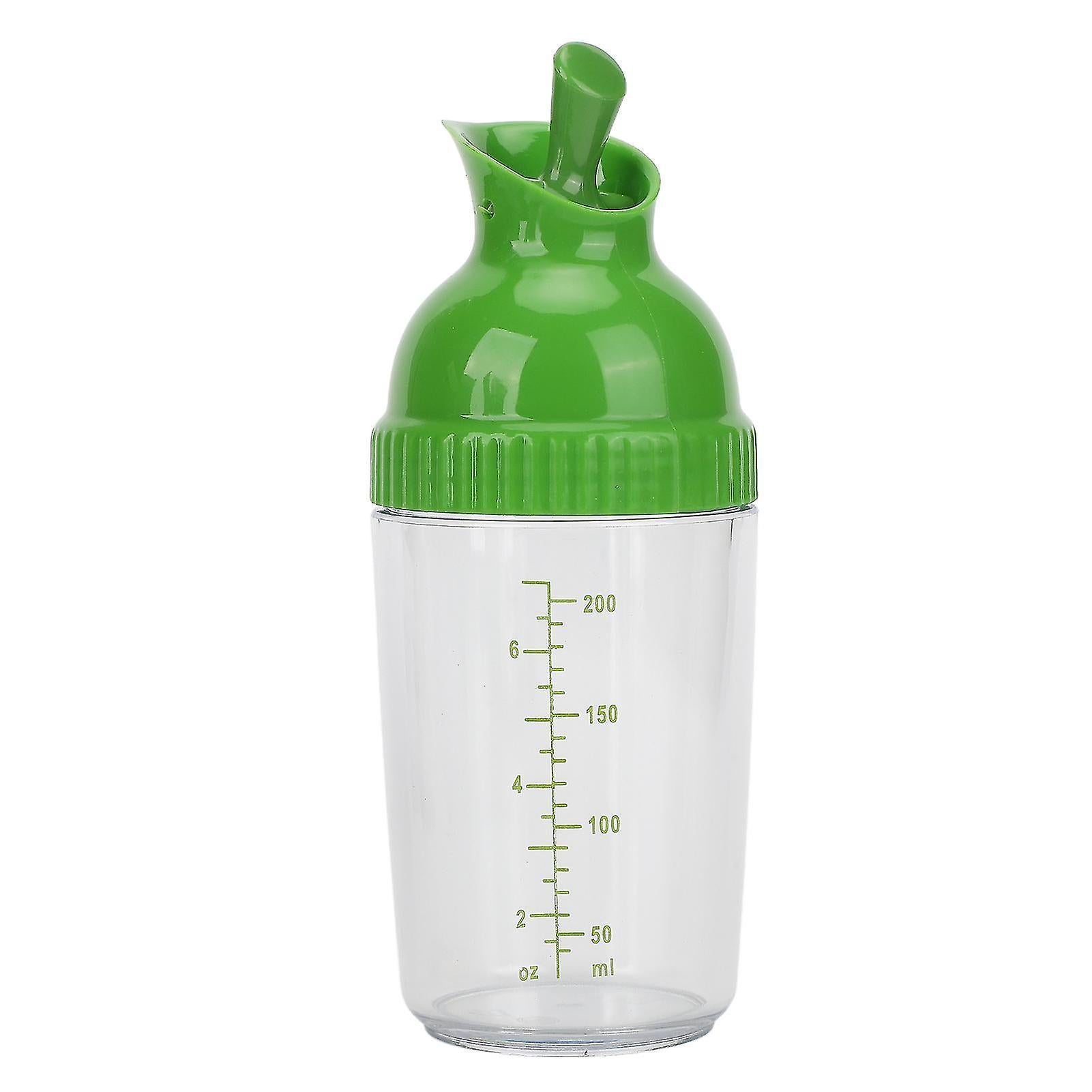 200ml Salad Dressing Shaker BPA Free Leakproof Jar with Lid Green - Image 2