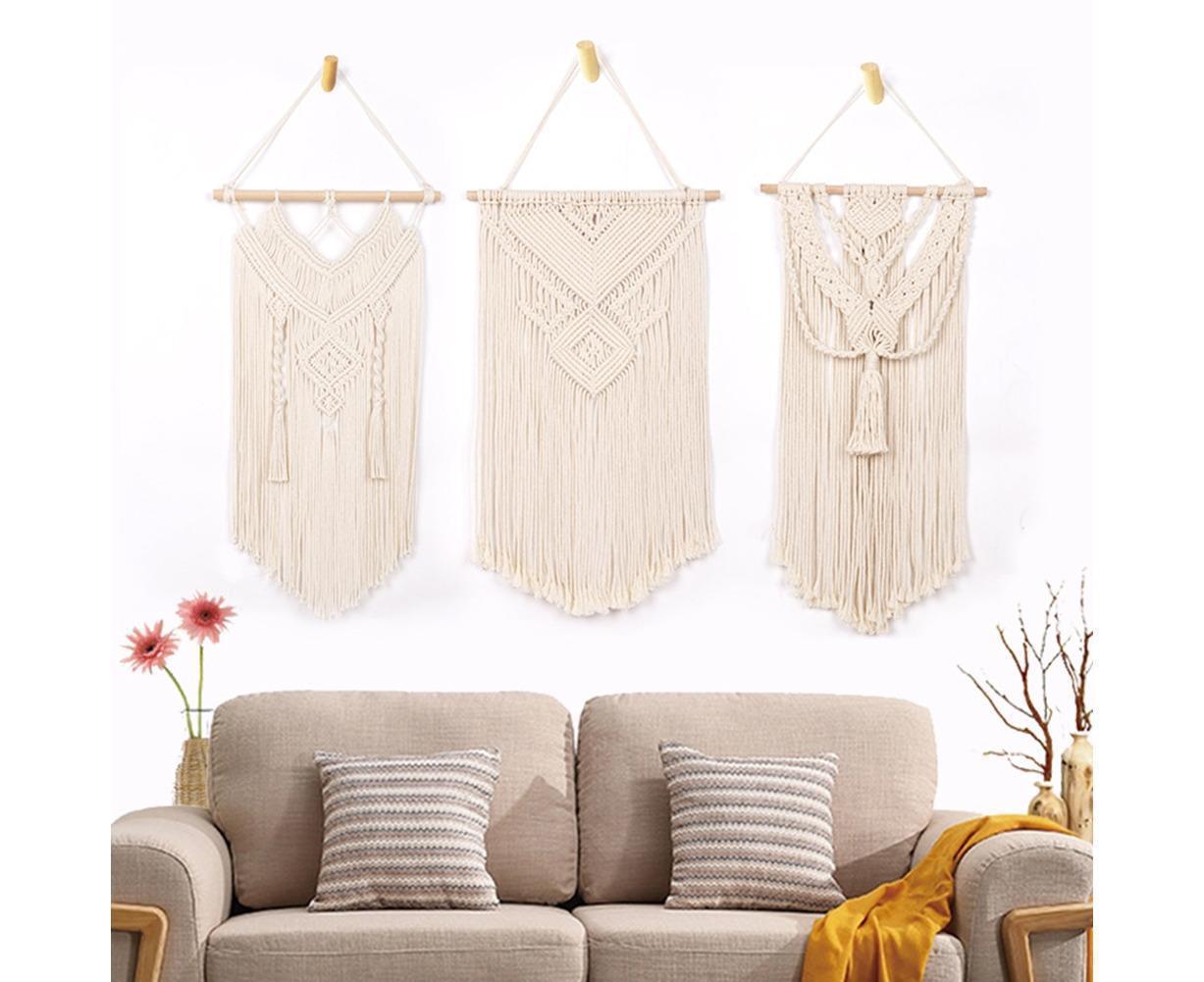 Boho Handwoven Wall Hanging Tassel Tapestry Craft Wedding Home Dorm Room Decor-6# - Image 2