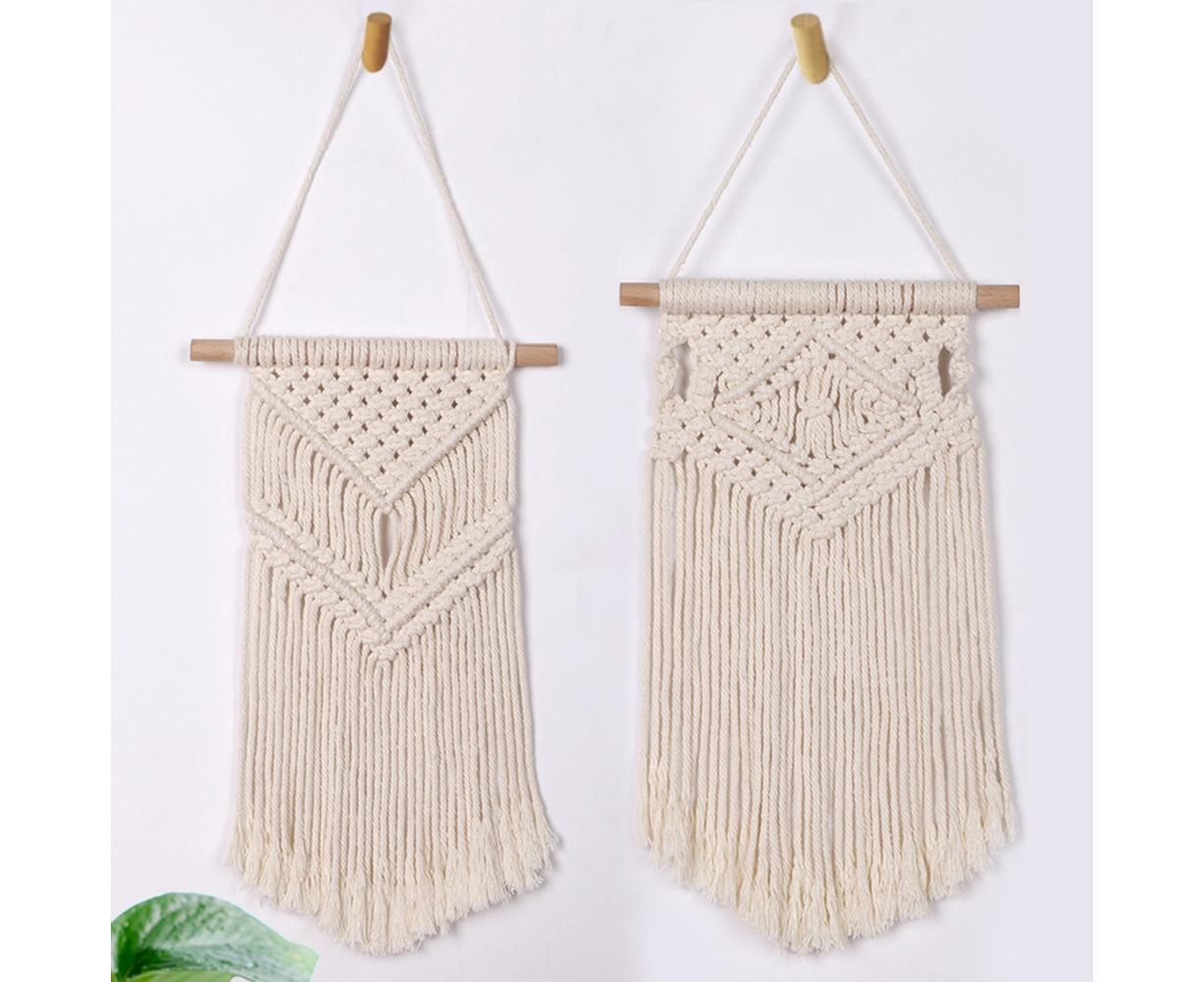 Boho Handwoven Wall Hanging Tassel Tapestry Craft Wedding Home Dorm Room Decor-6# - Image 4